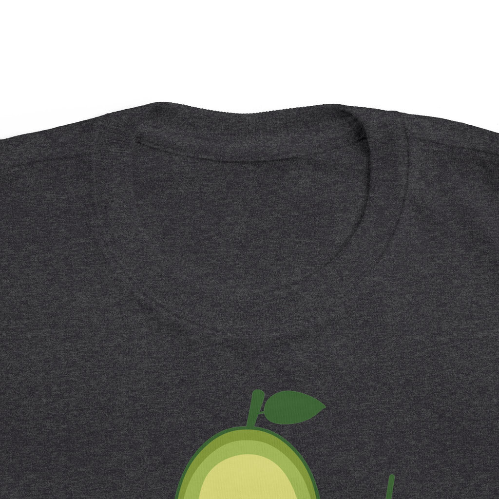 Cute Vegan Toddler Tee, Playful Avocado Shirt, Kid's Eco-Friendly T-Shirt, Gift for Vegan Families, Fun Everyday Wear Printify