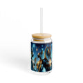 Egyptian Mythology Sipper Glass, 16oz - Perfect for Home Decor, Gifts, Parties, Travel, Egyptian Theme Printify