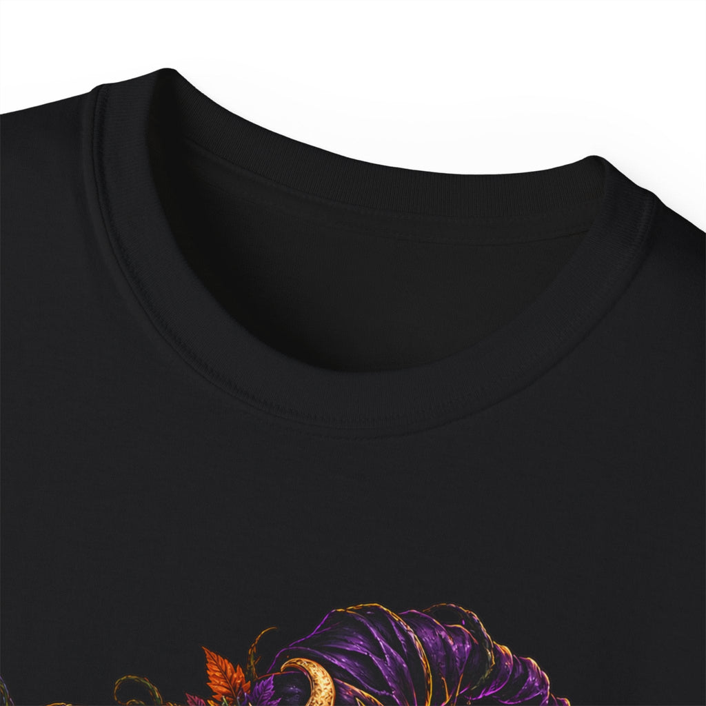 Nightshade Harvest Witch Cat Tee – Mushroom Halloween Streetwear