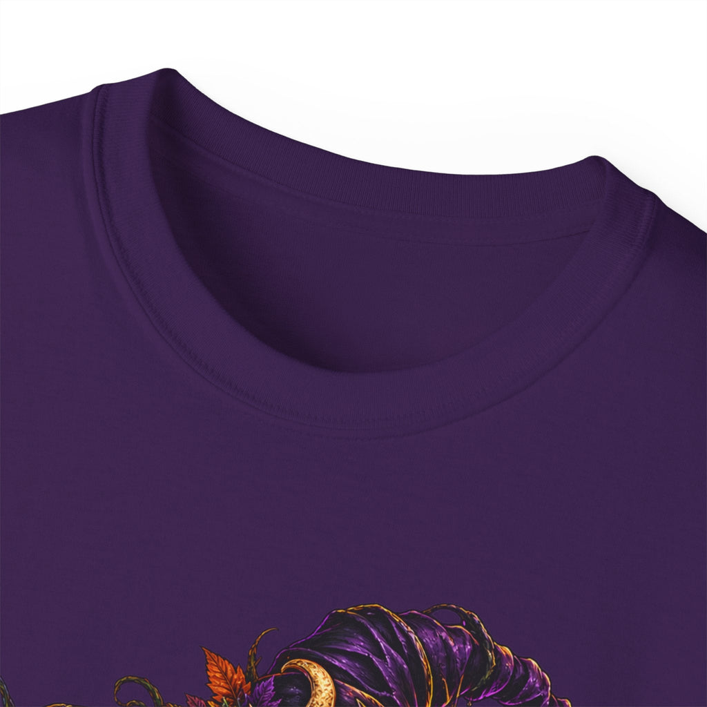 Nightshade Harvest Witch Cat Tee – Mushroom Halloween Streetwear