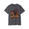 Nightshade Harvest Witch Cat Tee – Mushroom Halloween Streetwear