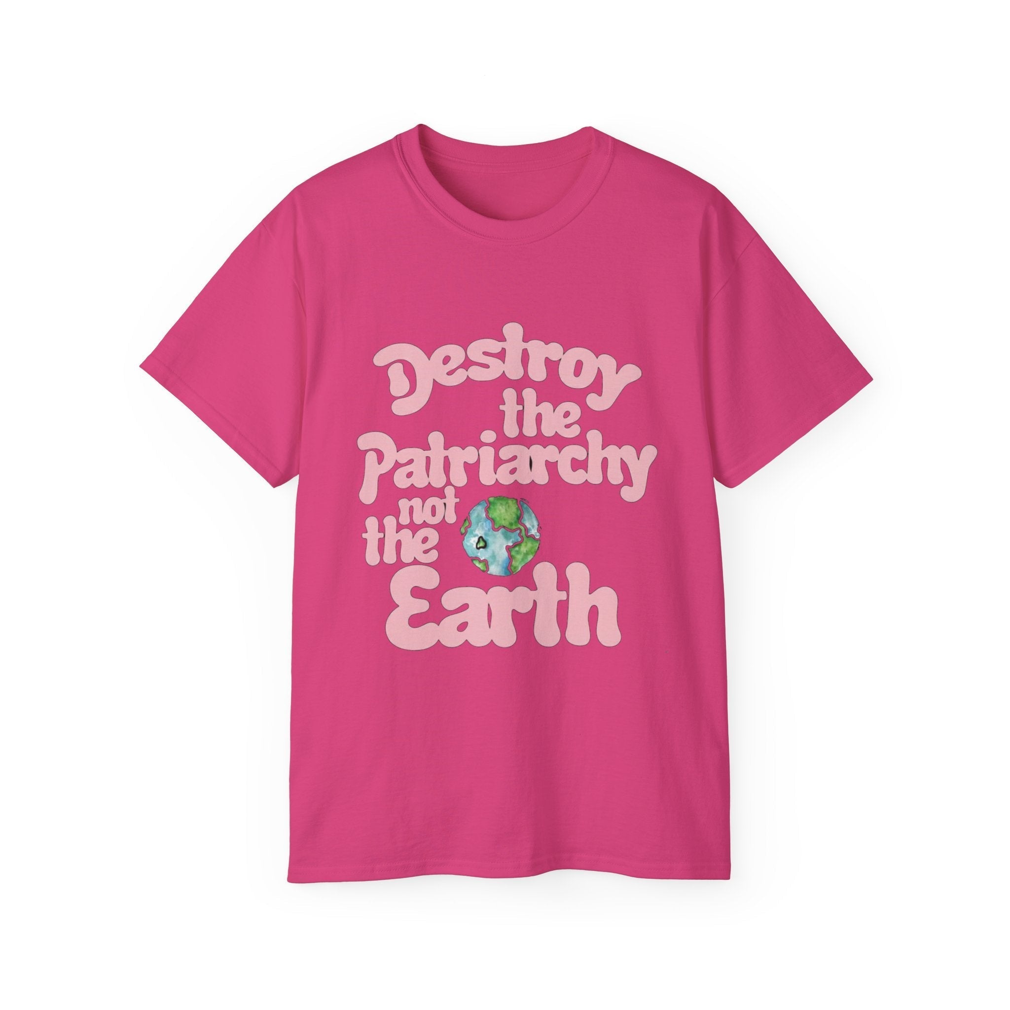 Destroy the Patriarchy Not the Earth T-Shirt — Eco‑Feminist Activist Tee Printify