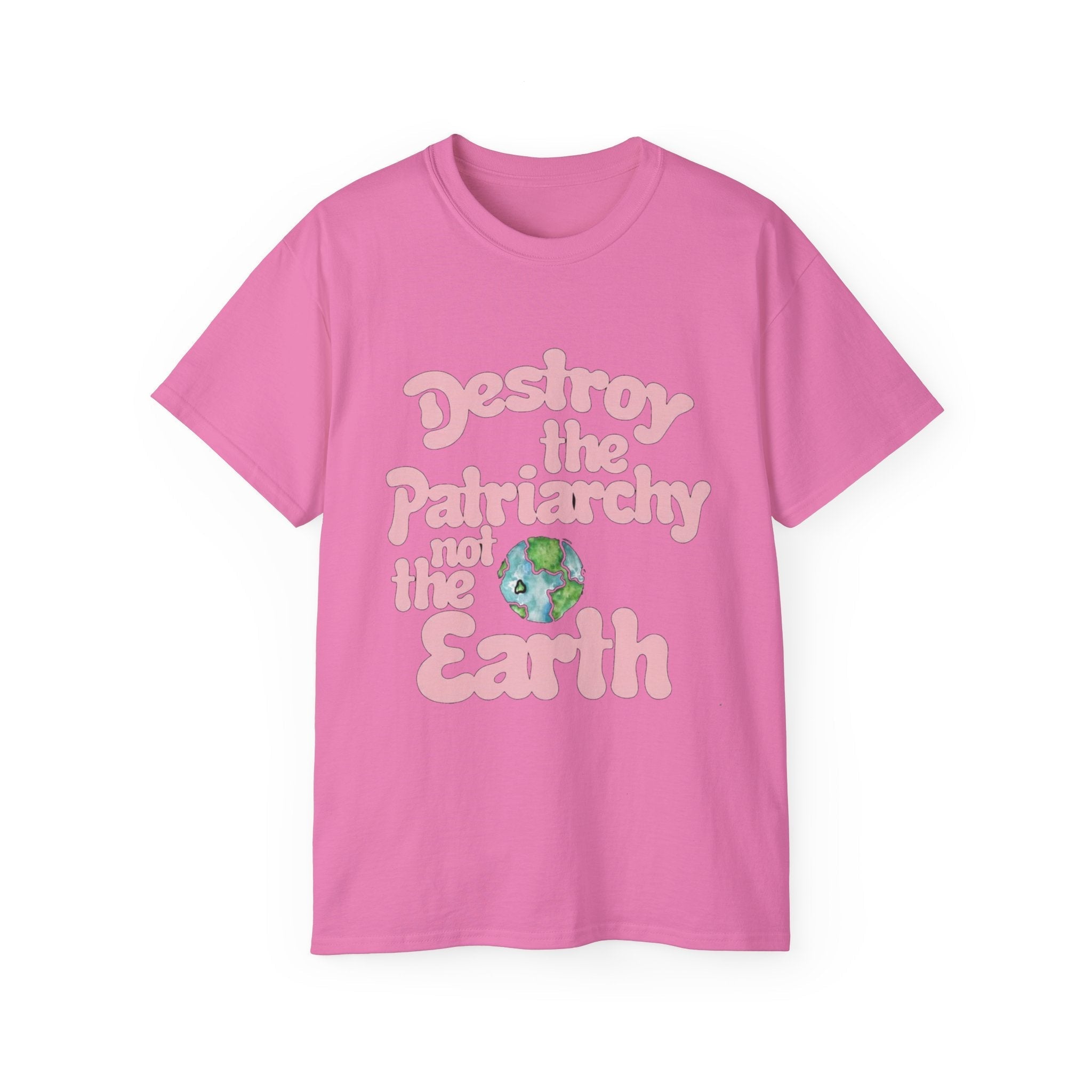 Destroy the Patriarchy Not the Earth T-Shirt — Eco‑Feminist Activist Tee Printify