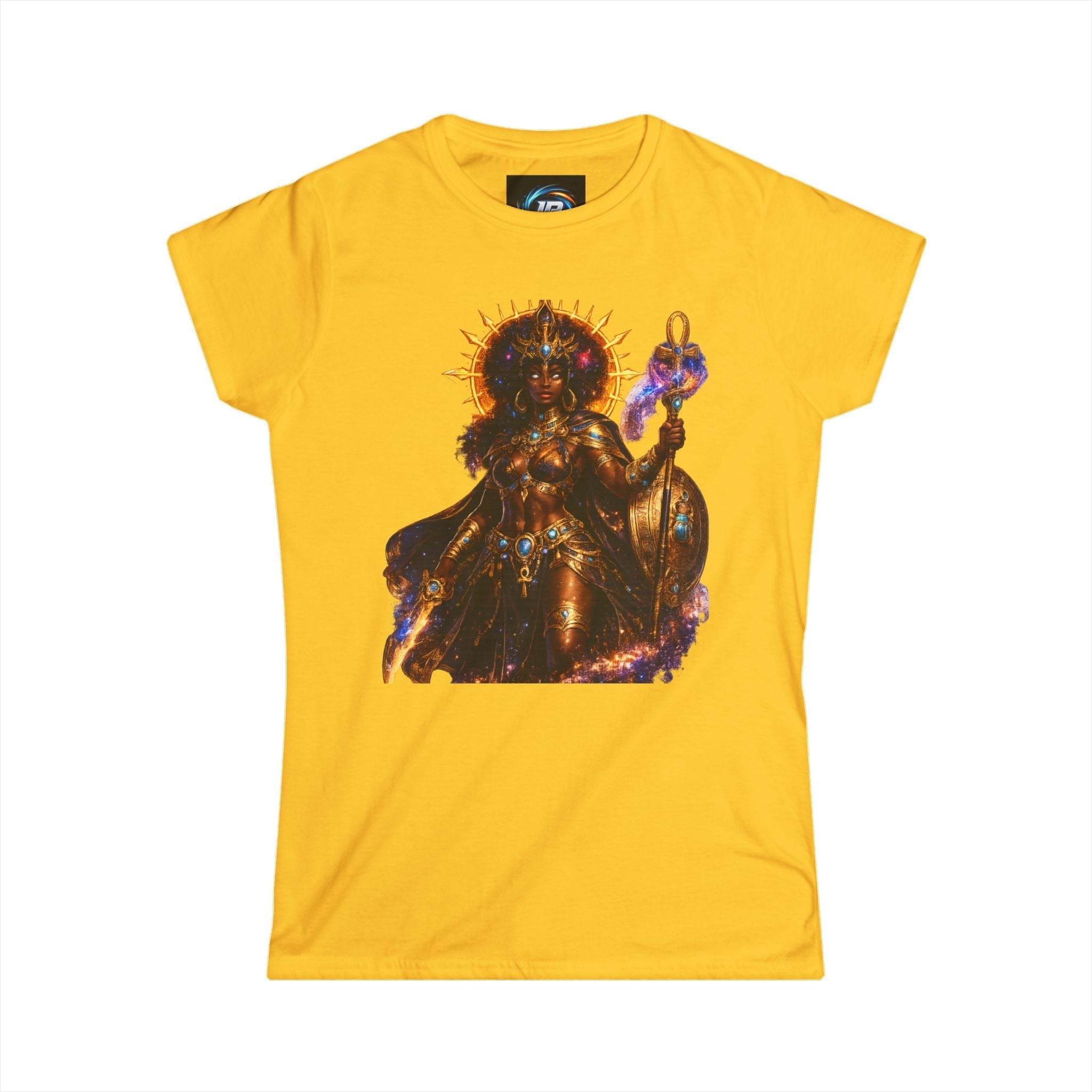 Cosmic Goddess Graphic Tee – Afro Futurism Divine Feminine Shirt Printify