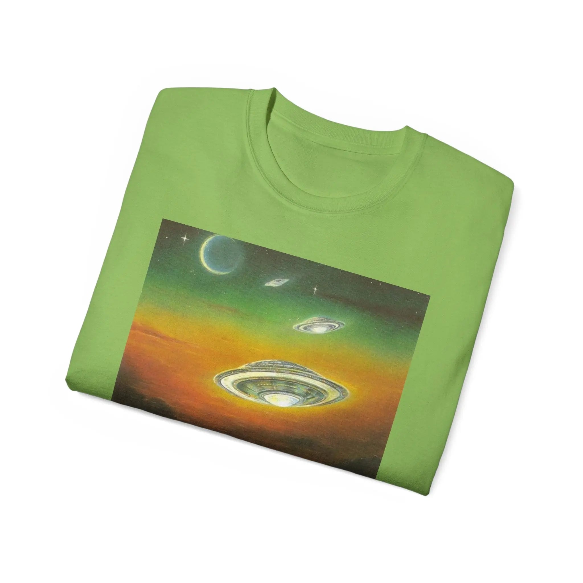 Dolphins UFOs Unisex Tee. Printify