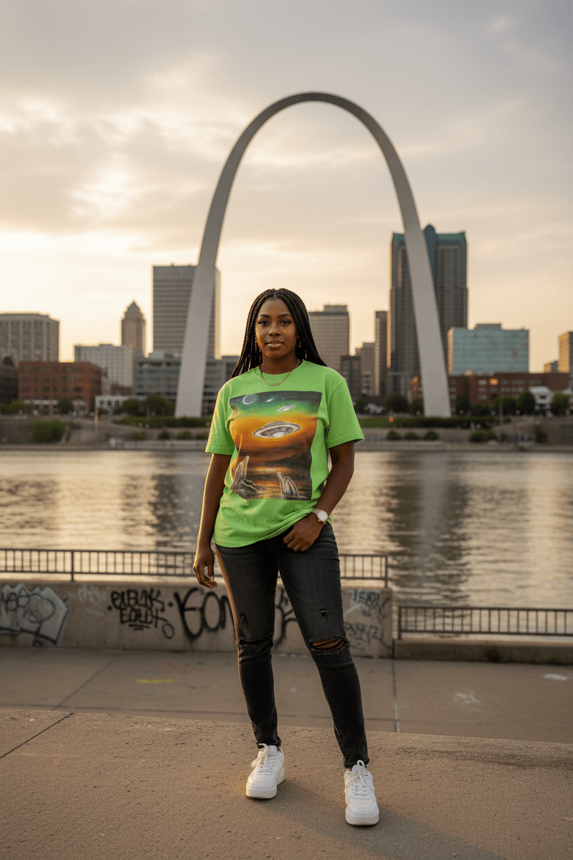 Black female St. Louis lifestyle shot