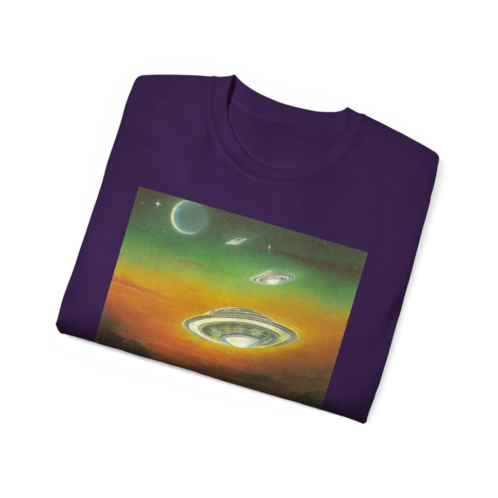 Dolphins UFOs Unisex Tee. Printify