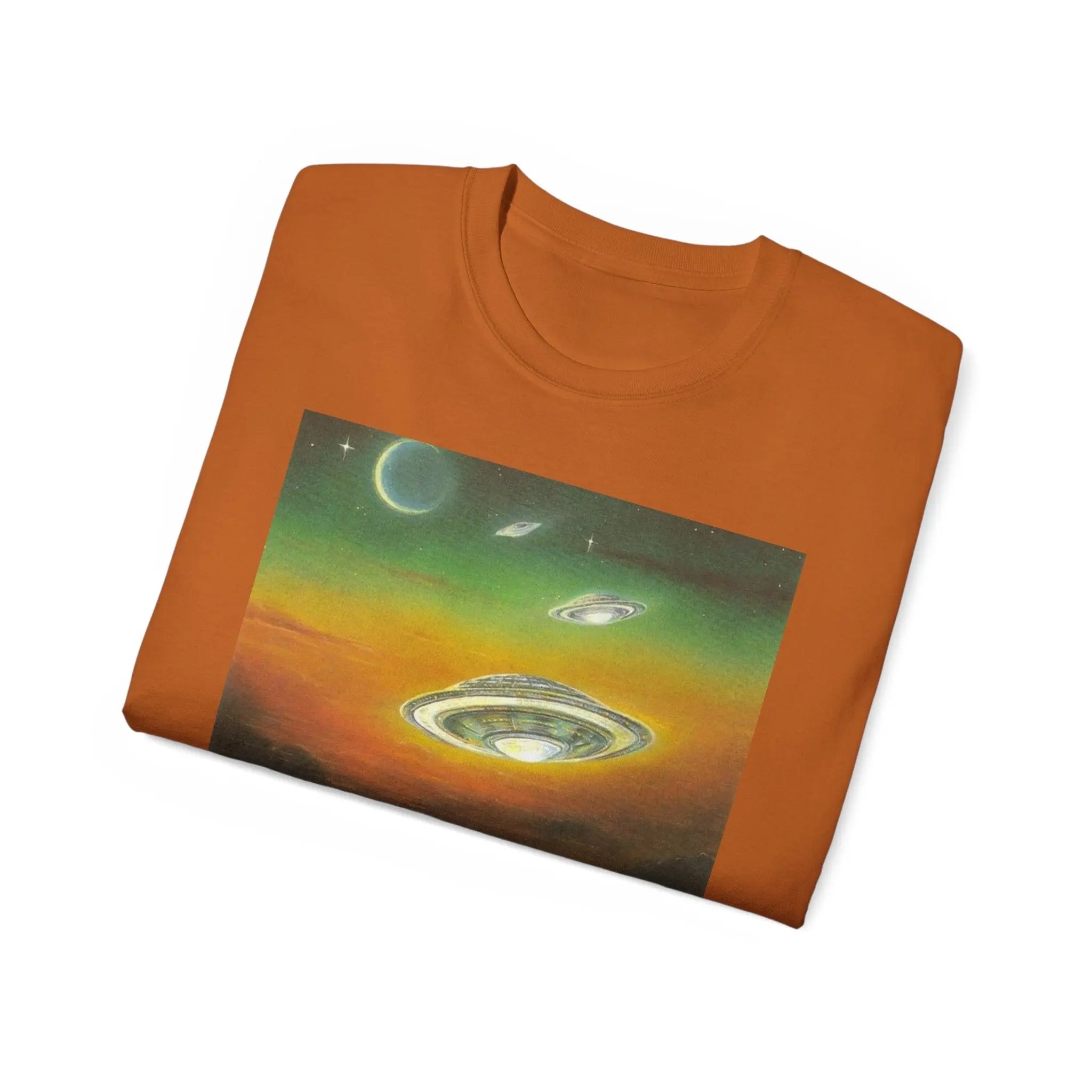 Dolphins UFOs Unisex Tee. Printify
