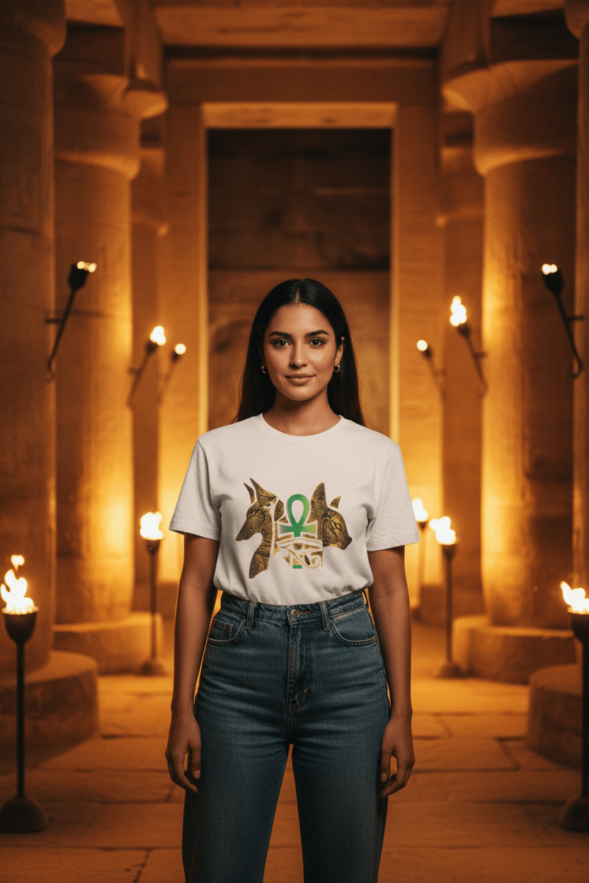 Middle Eastern Woman Ancient Temple
