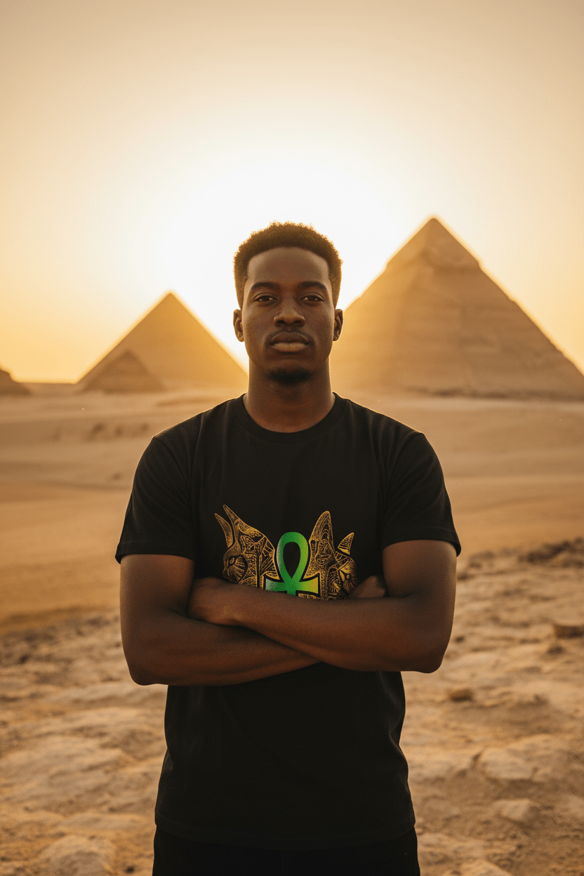 Black Man Egyptian Pyramids