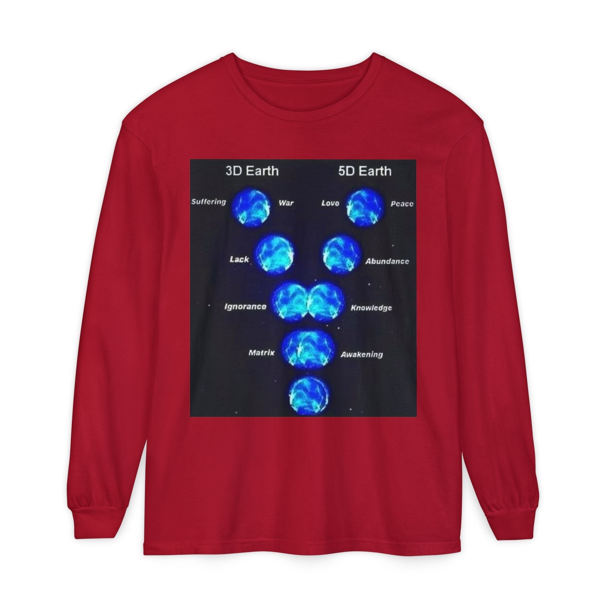 Unisex Garment-dyed Long Sleeve T-Shirt Printify
