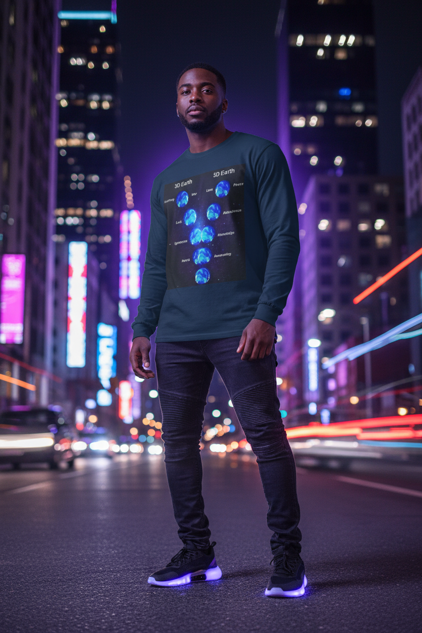 3D Earth Cosmic Awakening Street Lifestyle