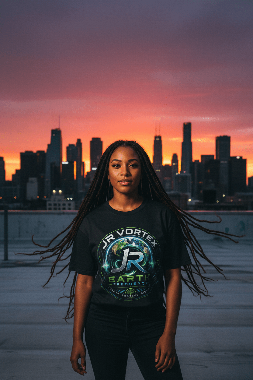 Earth Frequency — Rooftop City Sunset