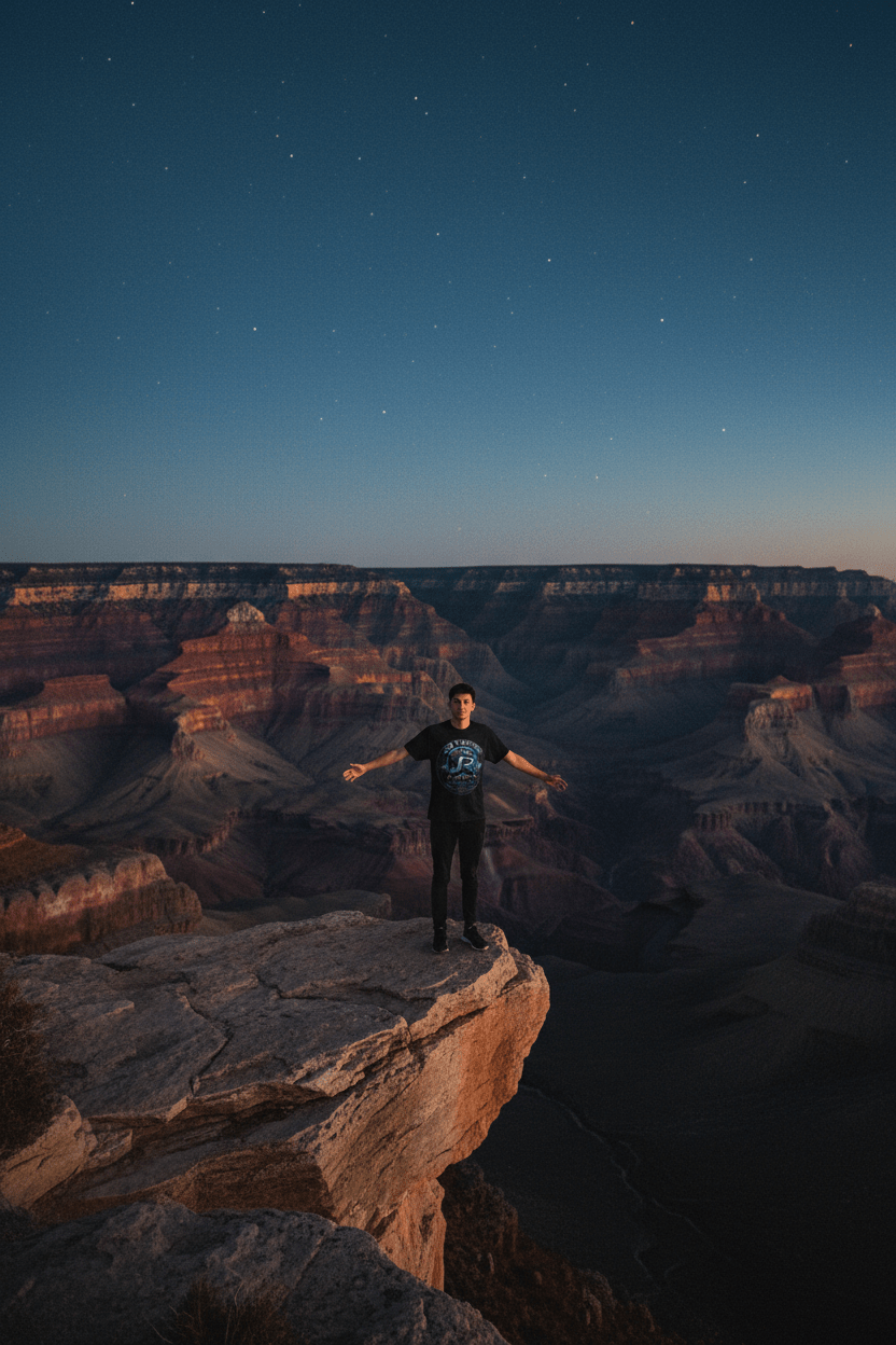 Earth Frequency — Canyon Cliff Dusk