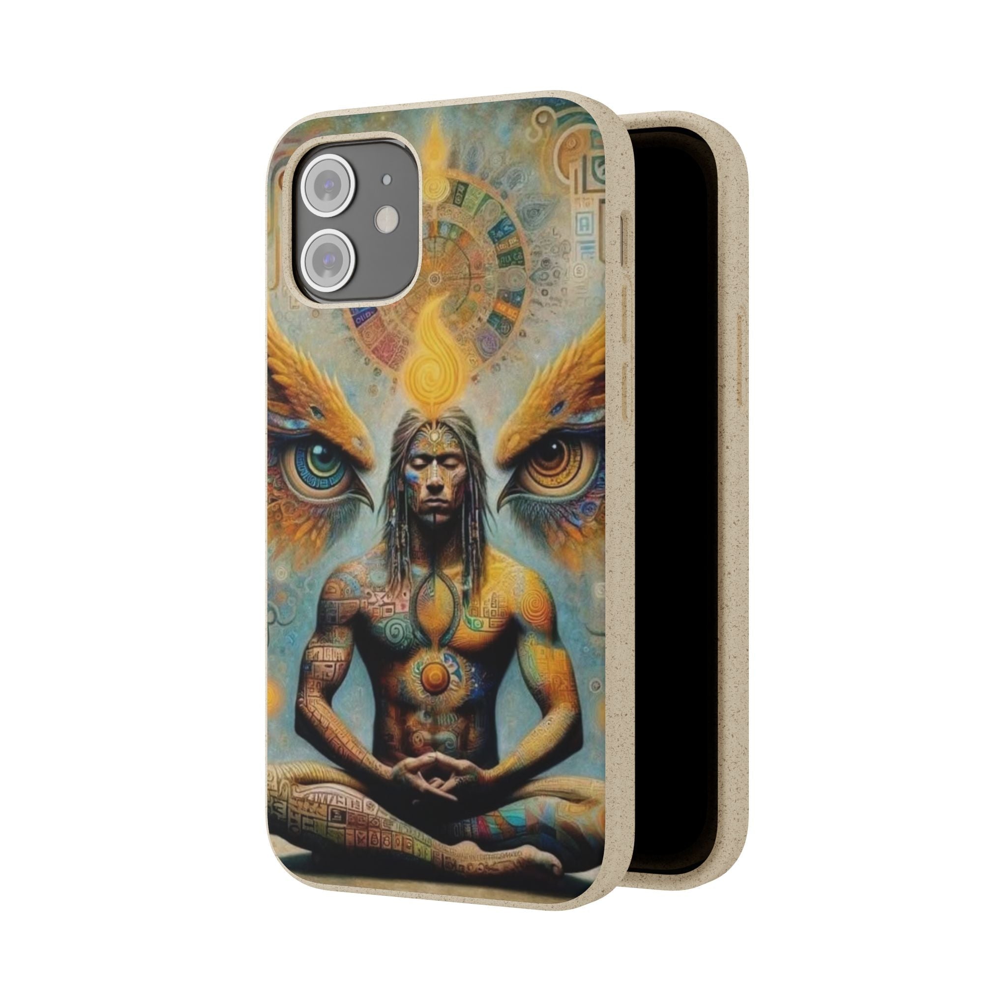 Eco-Friendly Biodegradable Phone Case with Spiritual Design Printify