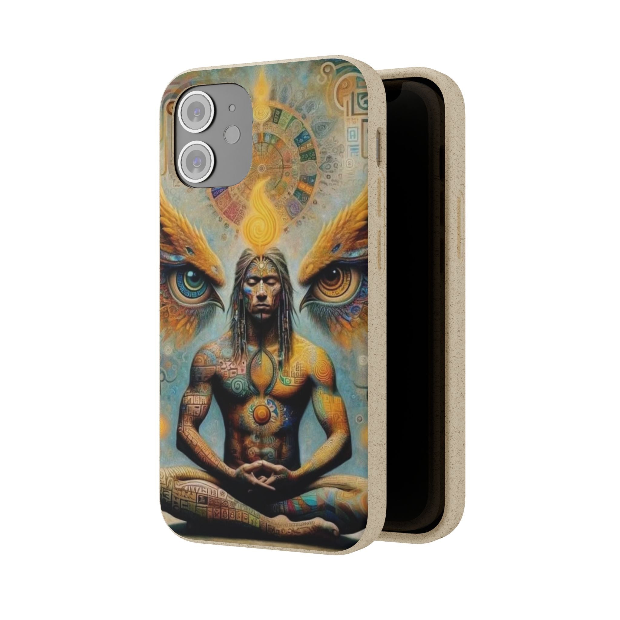 Eco-Friendly Biodegradable Phone Case with Spiritual Design Printify