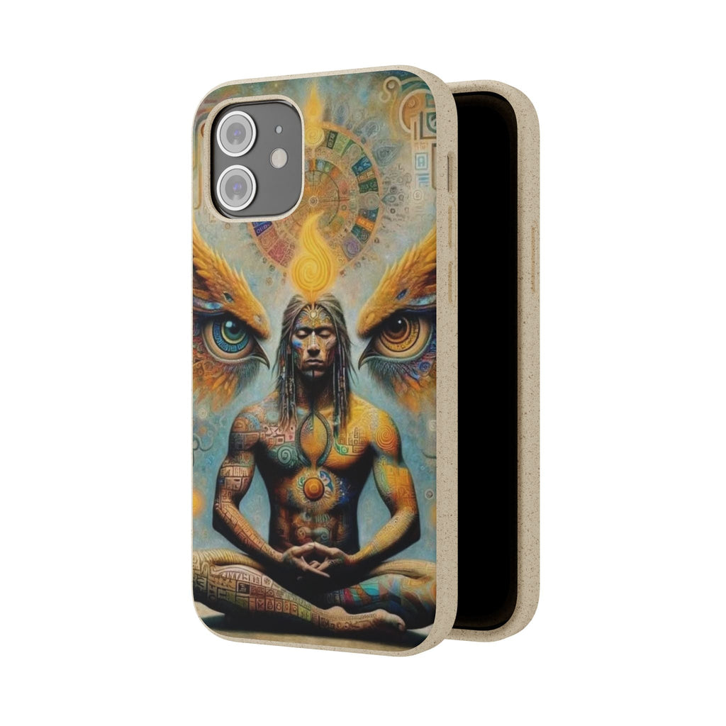 Eco-Friendly Biodegradable Phone Case with Spiritual Design Printify
