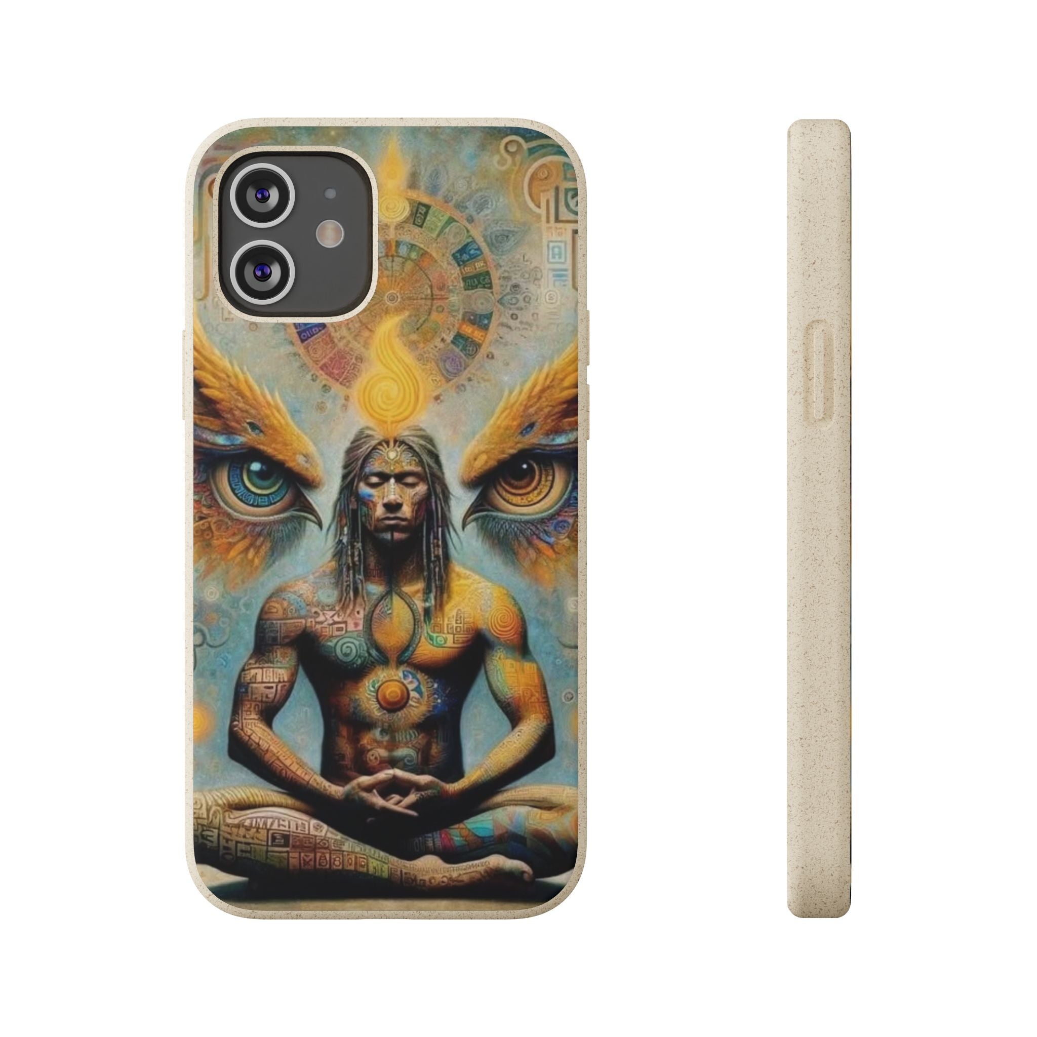 Eco-Friendly Biodegradable Phone Case with Spiritual Design Printify