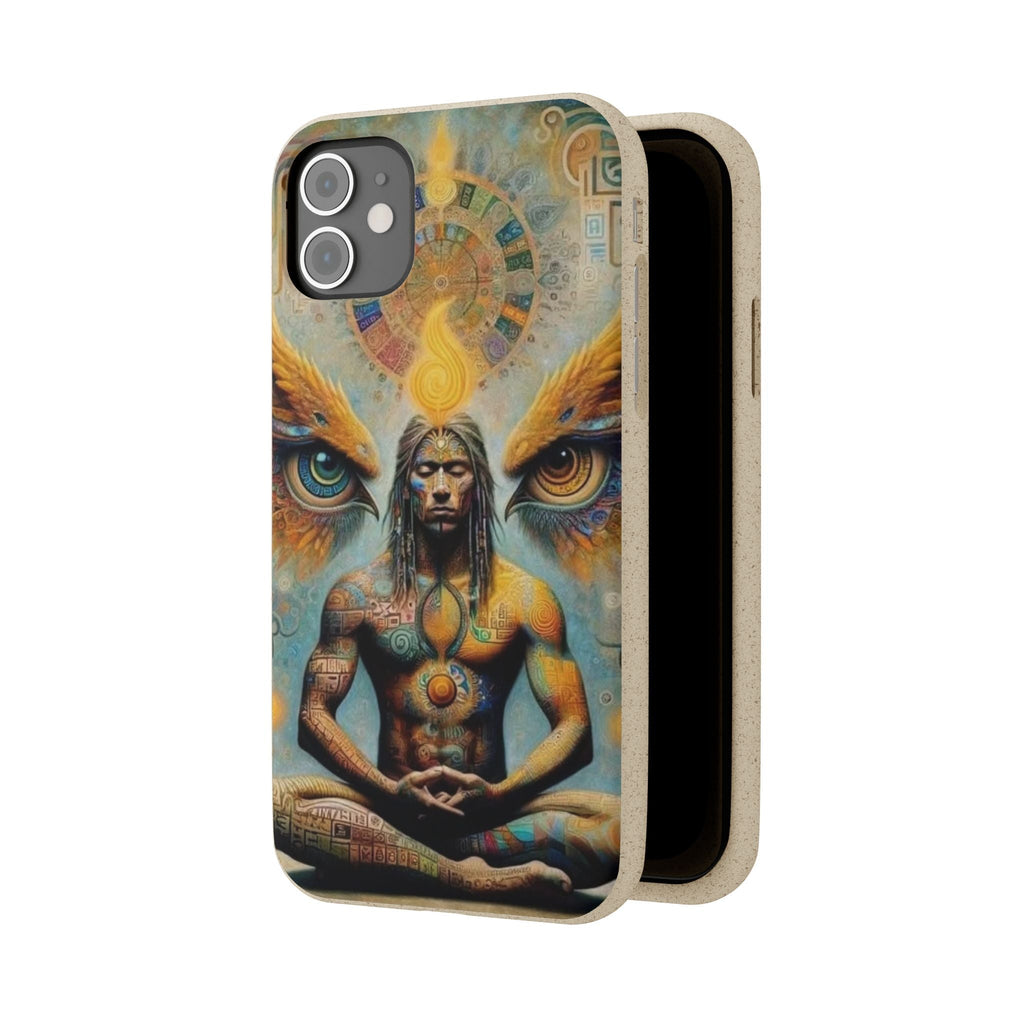 Eco-Friendly Biodegradable Phone Case with Spiritual Design Printify