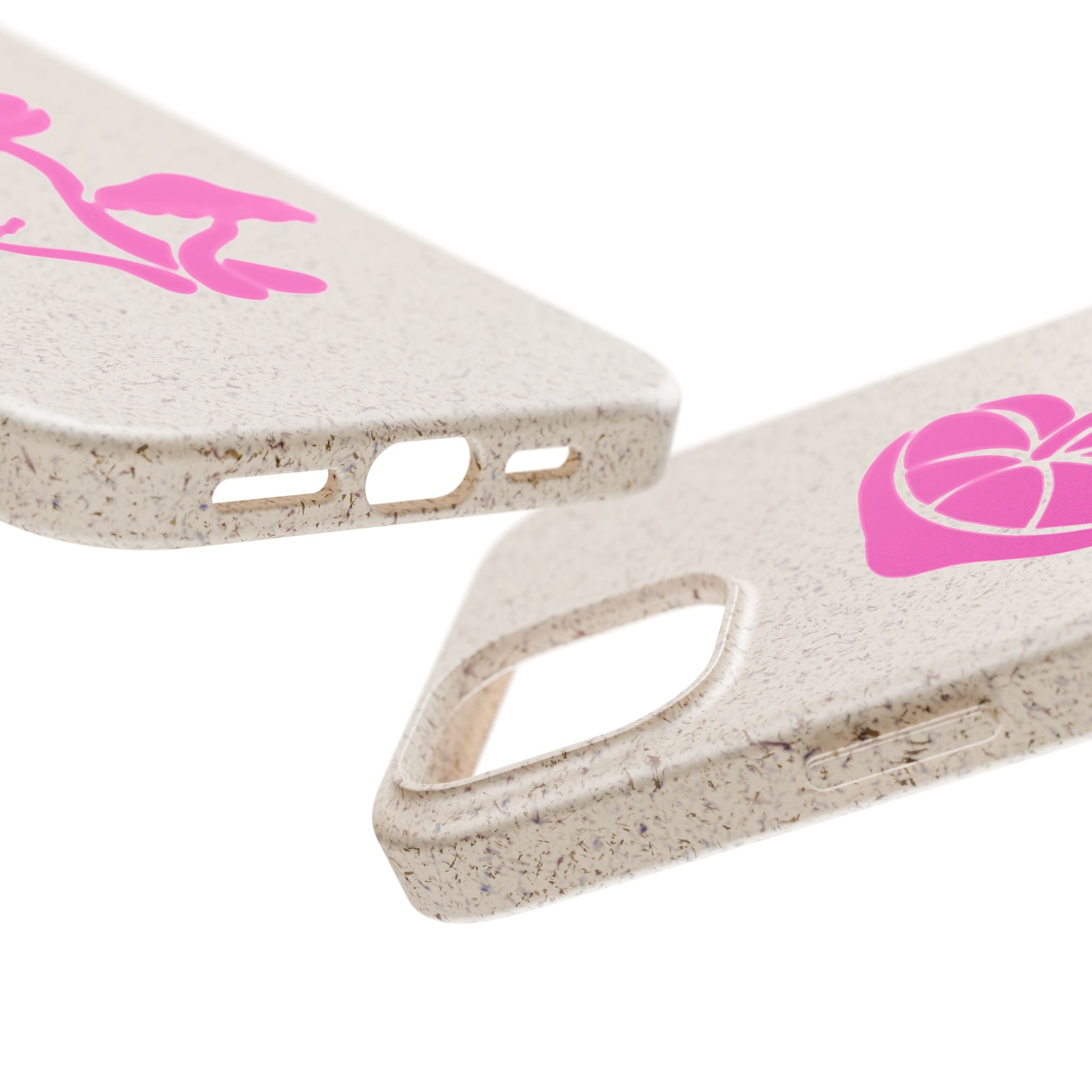 Eco-Friendly Phone Case with Pink Mushroom Design, Biodegradable Phone Cover, Sustainable Gift for Nature Lovers, Earth Day Gift, Cute Phone