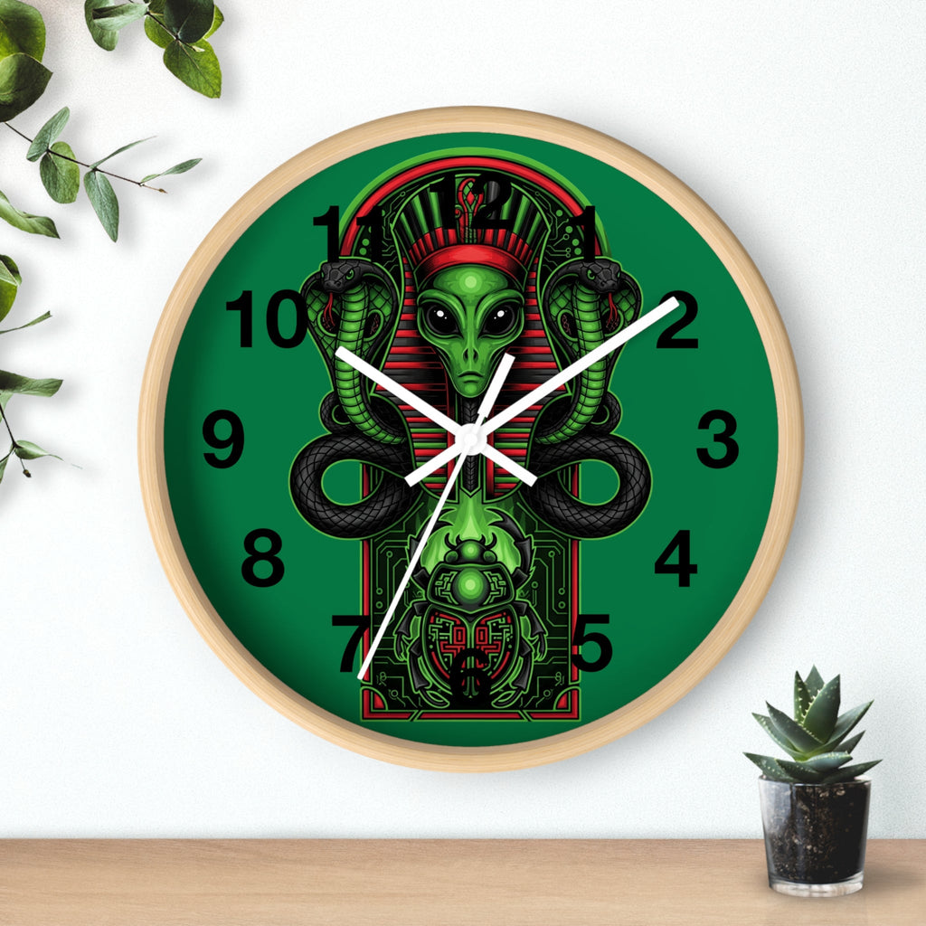 Egyptian alien Wall Clock Printify