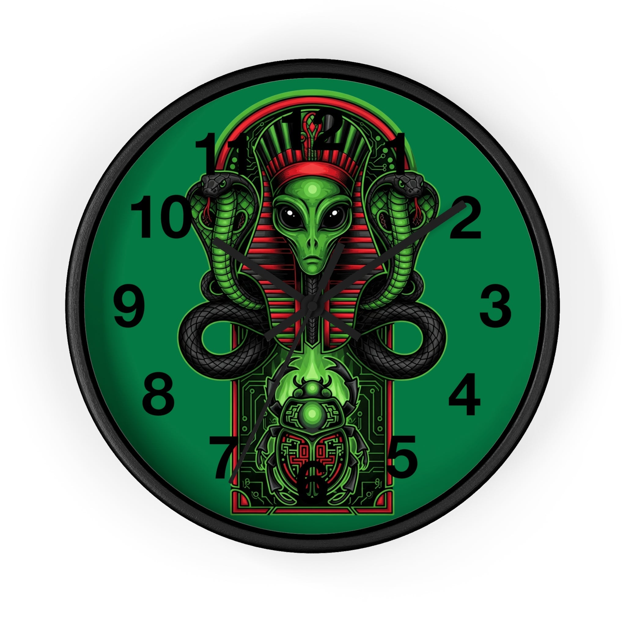 Egyptian alien Wall Clock Printify