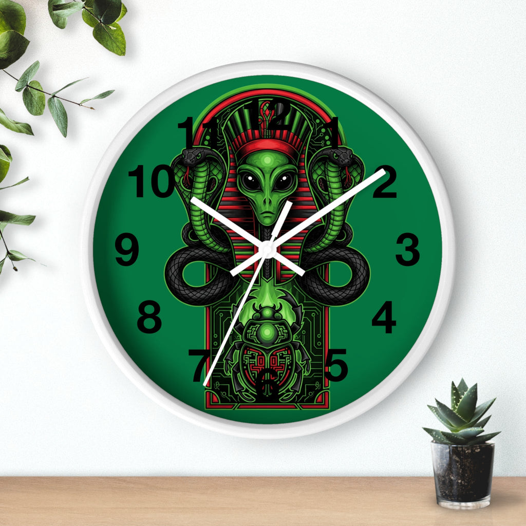 Egyptian alien Wall Clock Printify