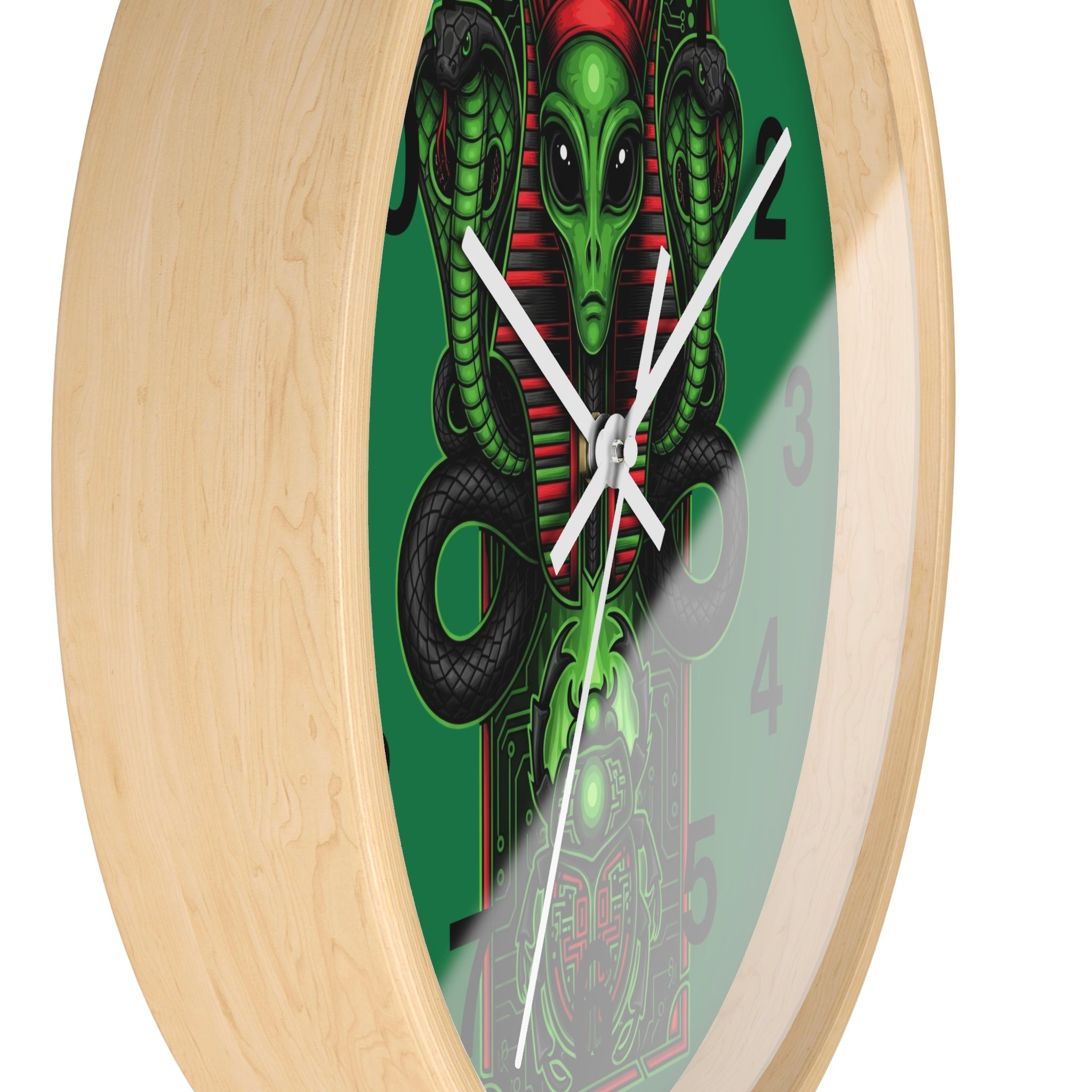 Egyptian alien Wall Clock Printify