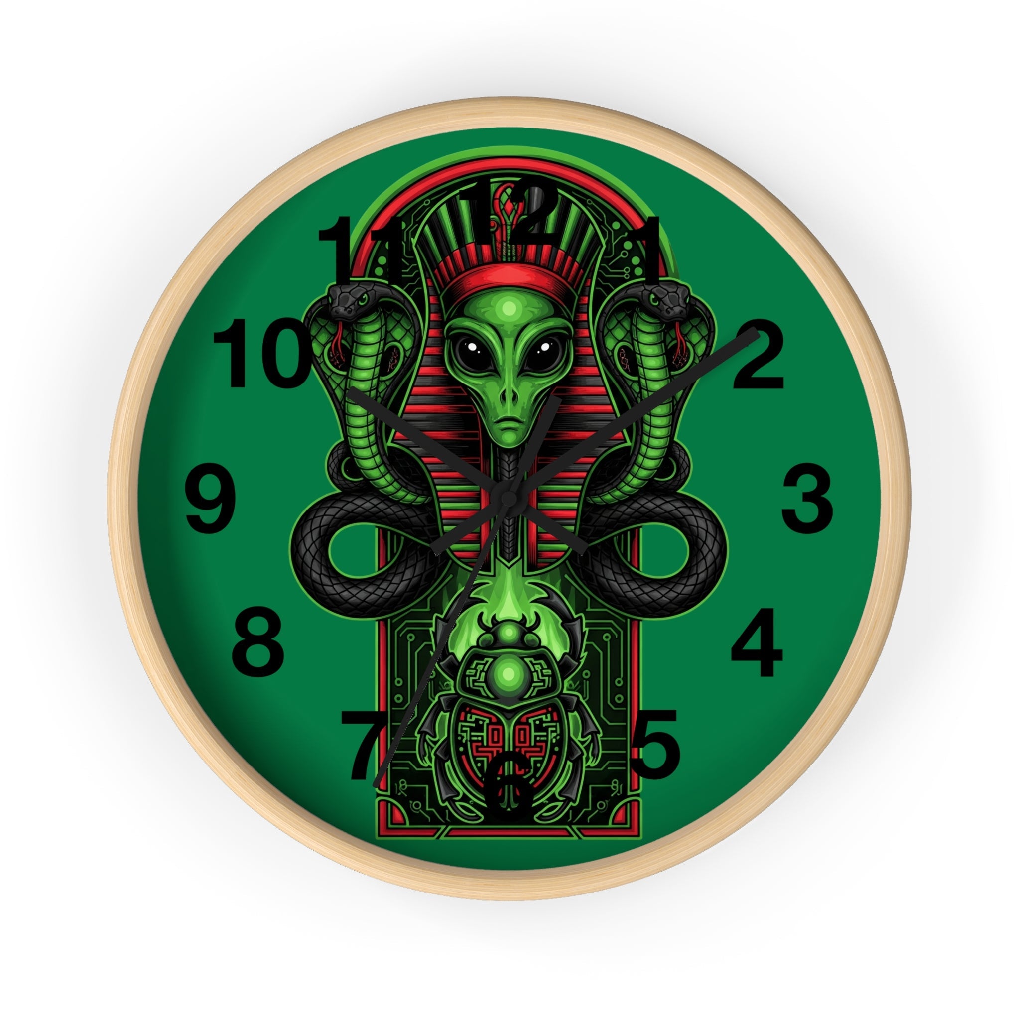 Egyptian alien Wall Clock Printify