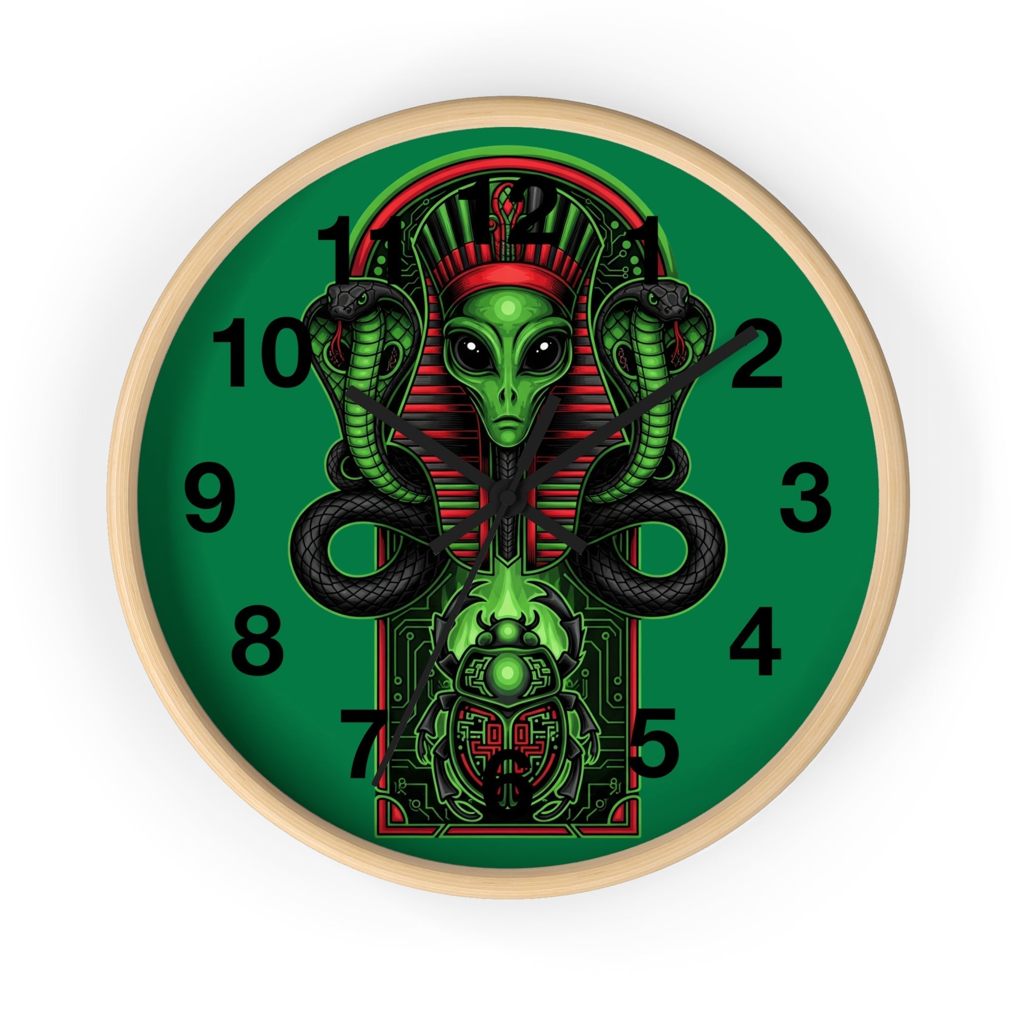 Egyptian alien Wall Clock Printify