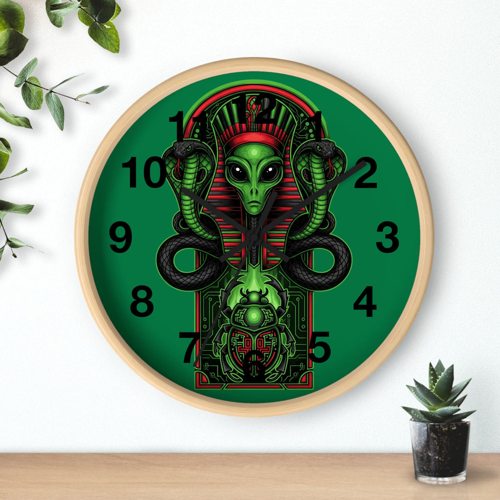 Egyptian alien Wall Clock Printify