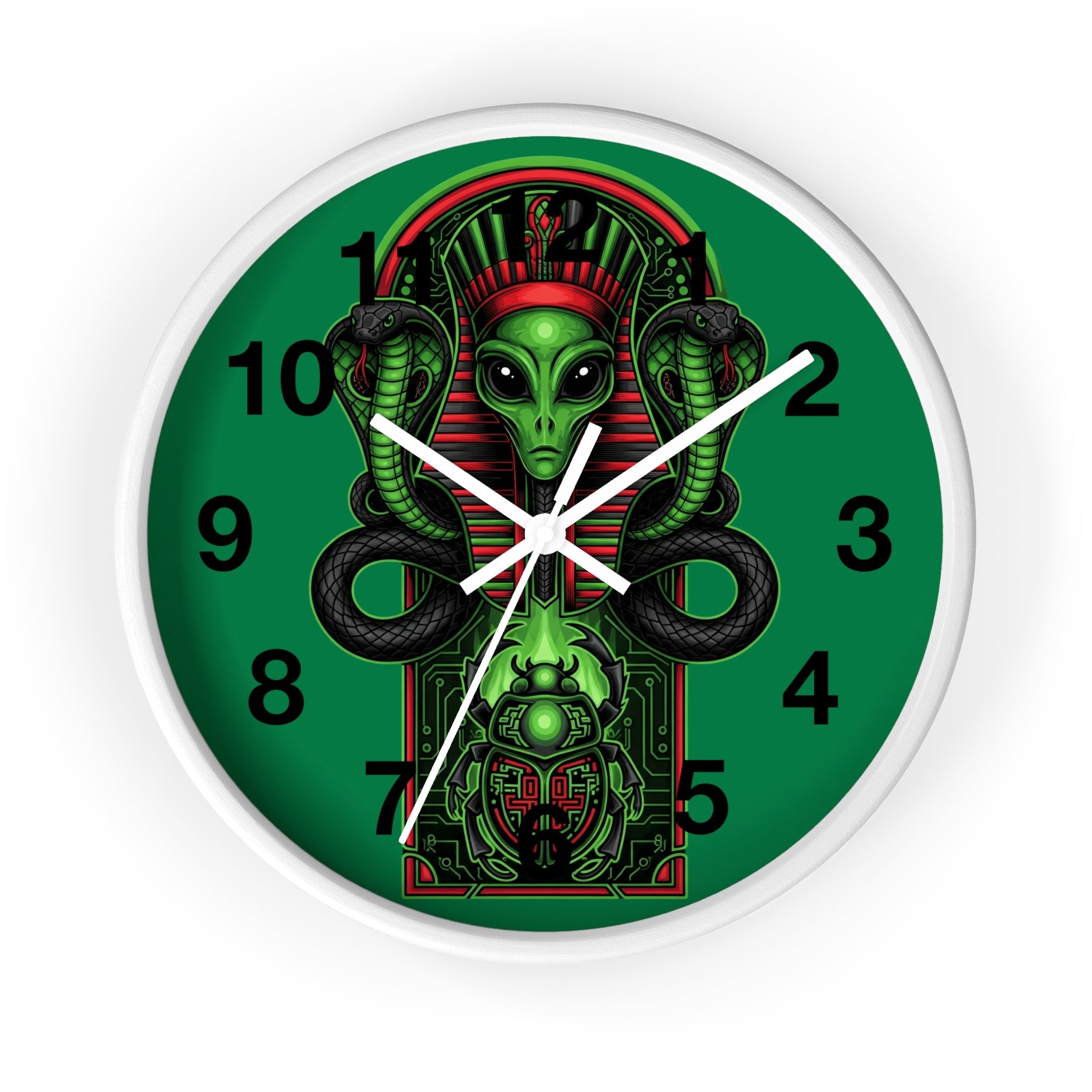 Egyptian alien Wall Clock Printify
