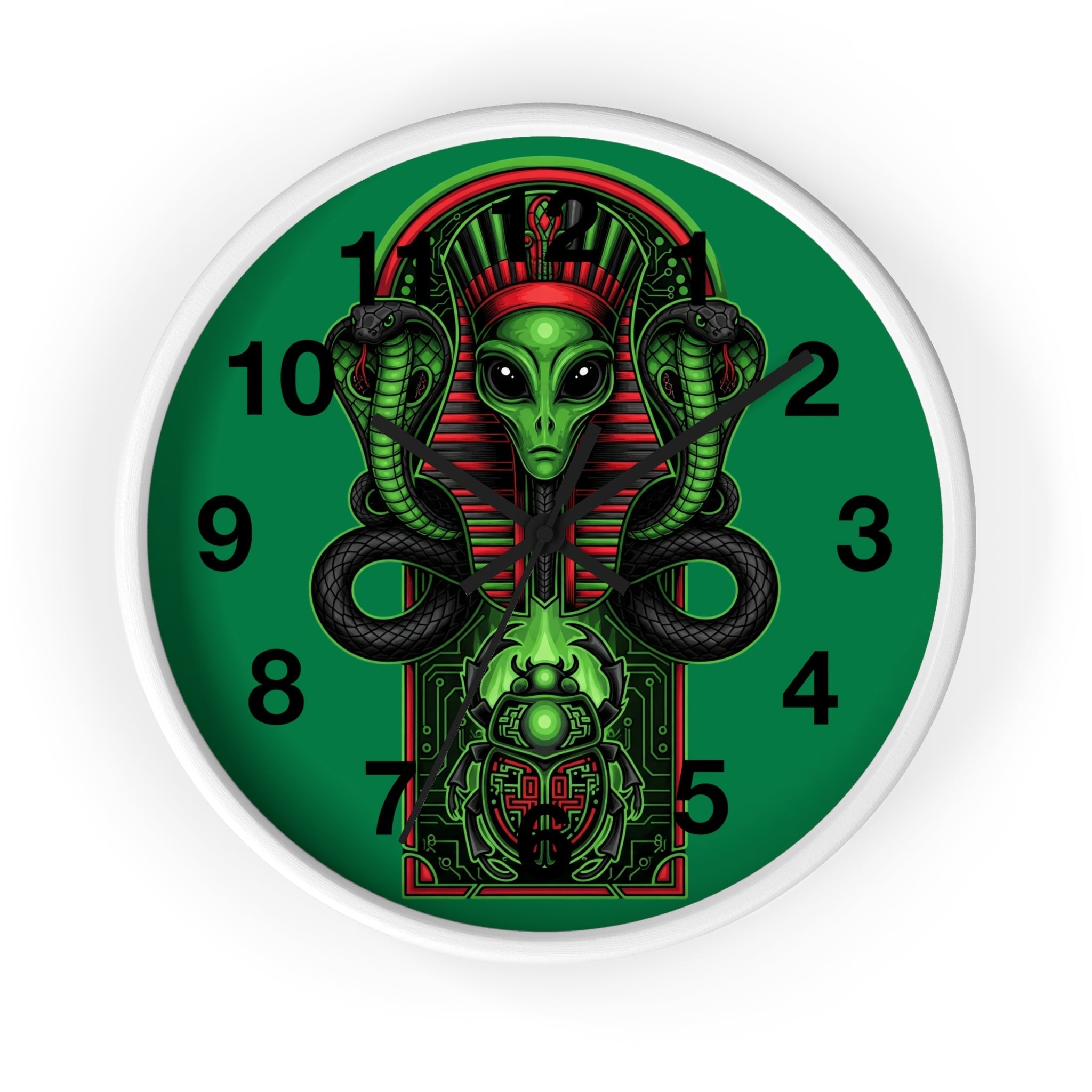 Egyptian alien Wall Clock Printify