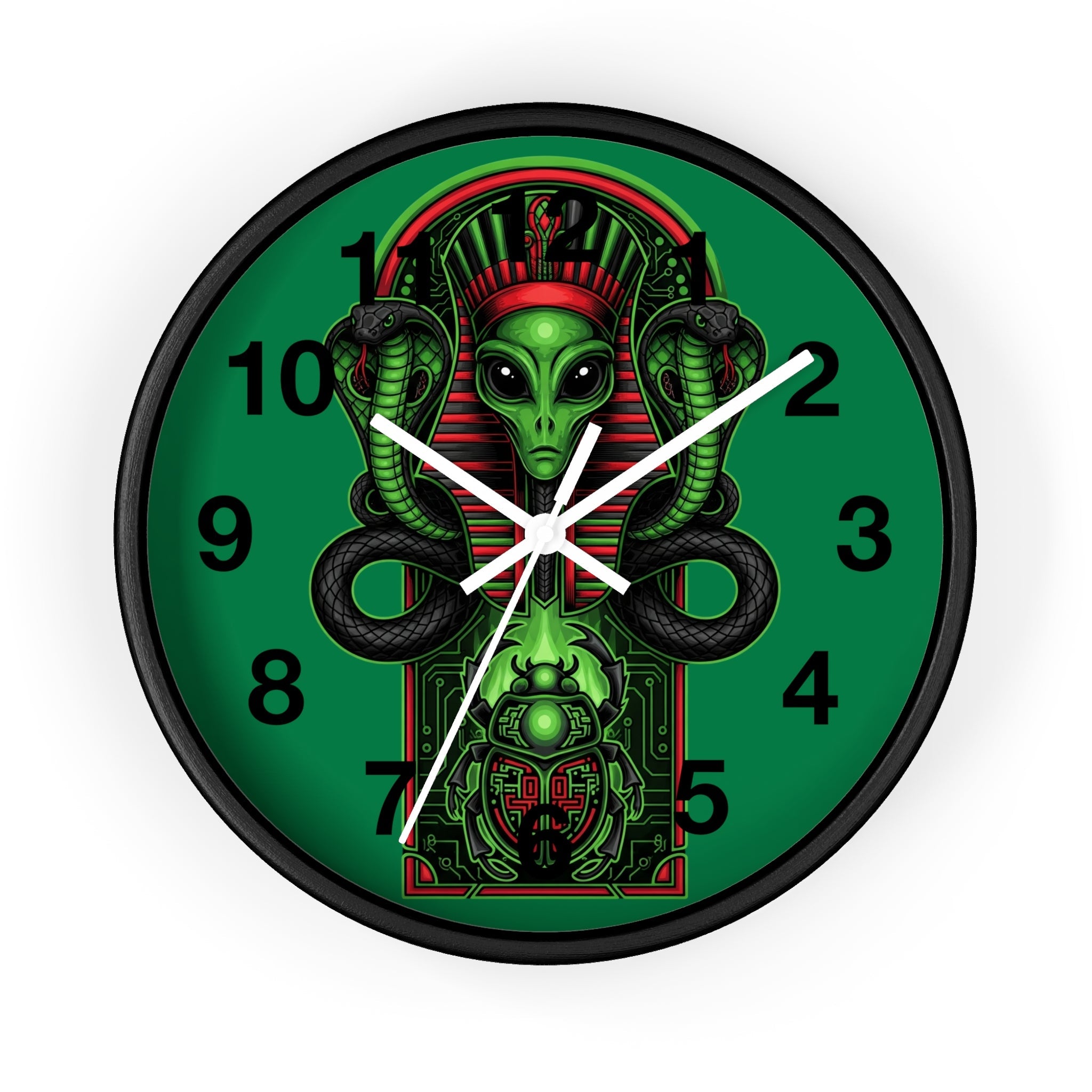 Egyptian alien Wall Clock Printify