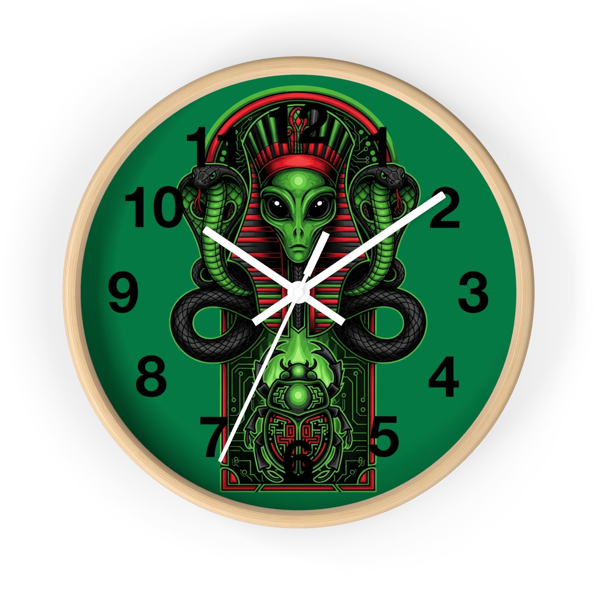 Egyptian alien Wall Clock Printify
