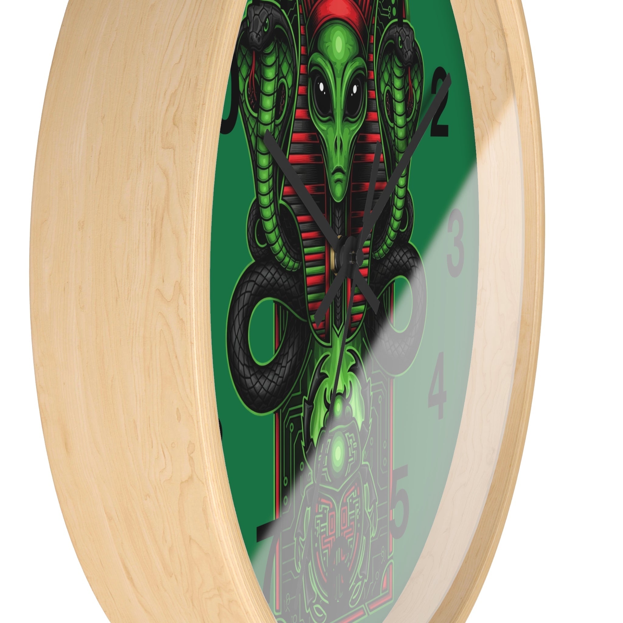 Egyptian alien Wall Clock Printify