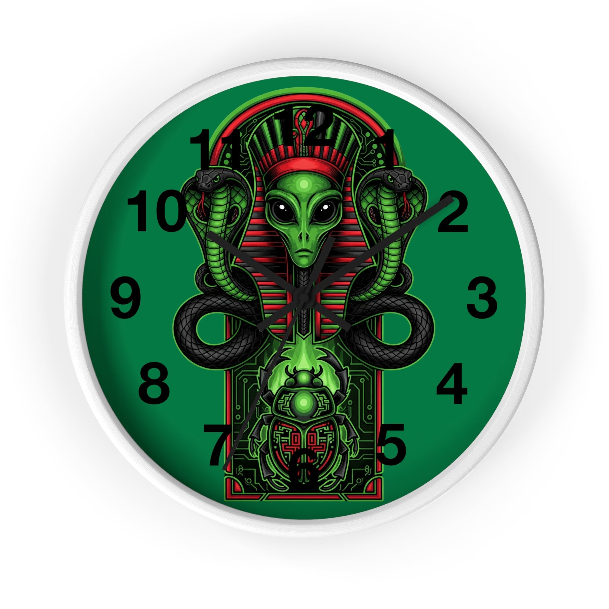Egyptian alien Wall Clock Printify