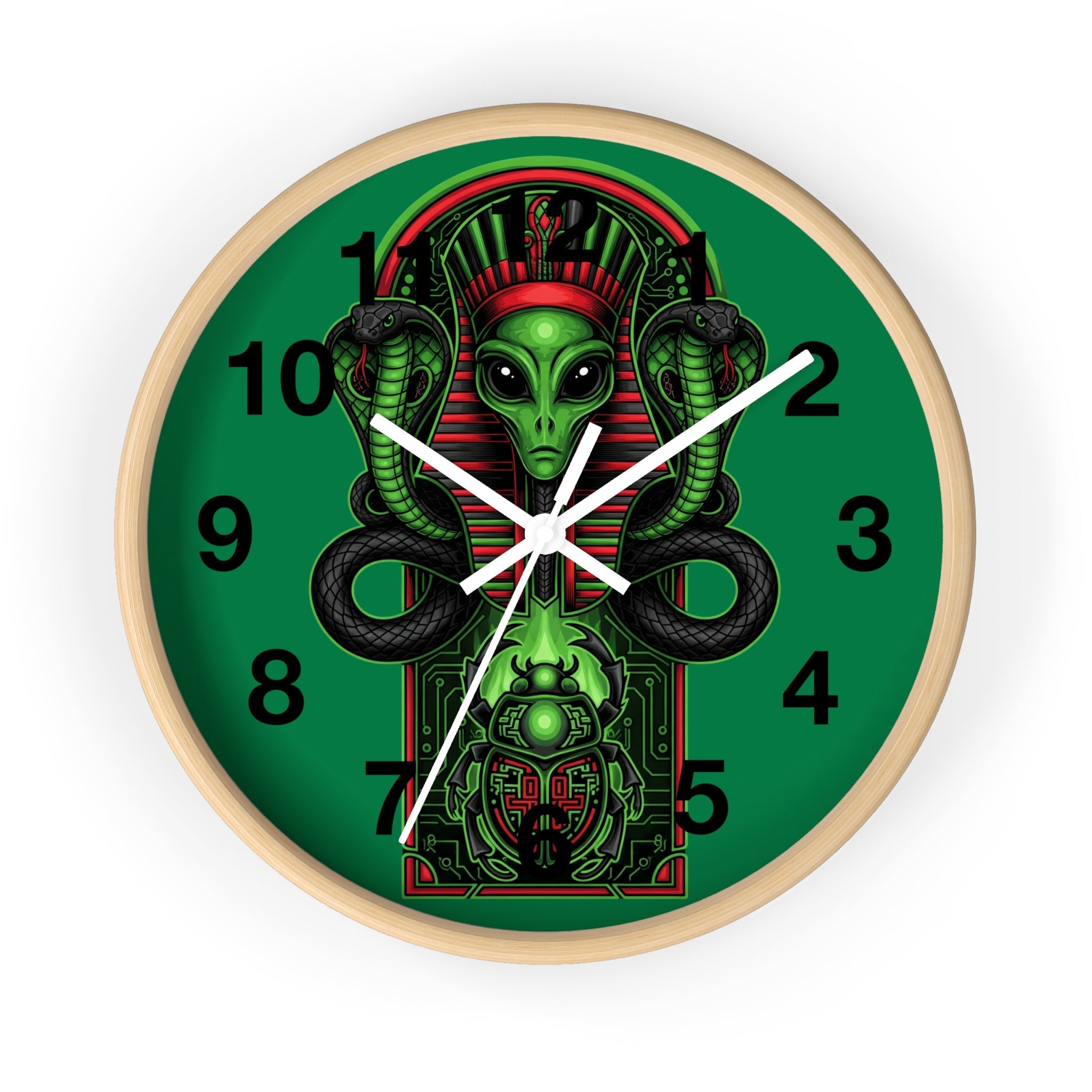 Egyptian alien Wall Clock Printify
