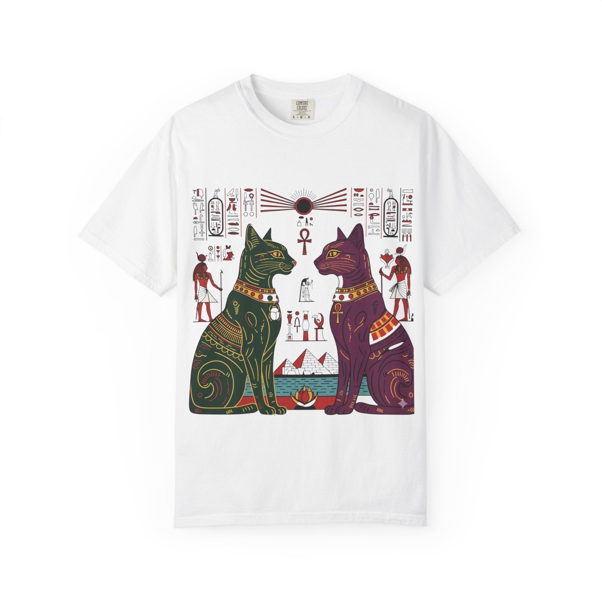 Egyptian Cat Guardian Tee (Vintage Retro) Printify