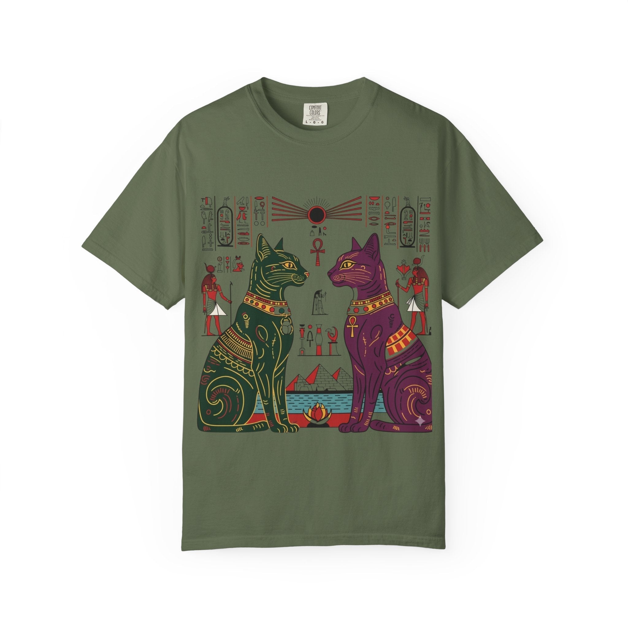 Egyptian Cat Guardian Tee (Vintage Retro) Printify