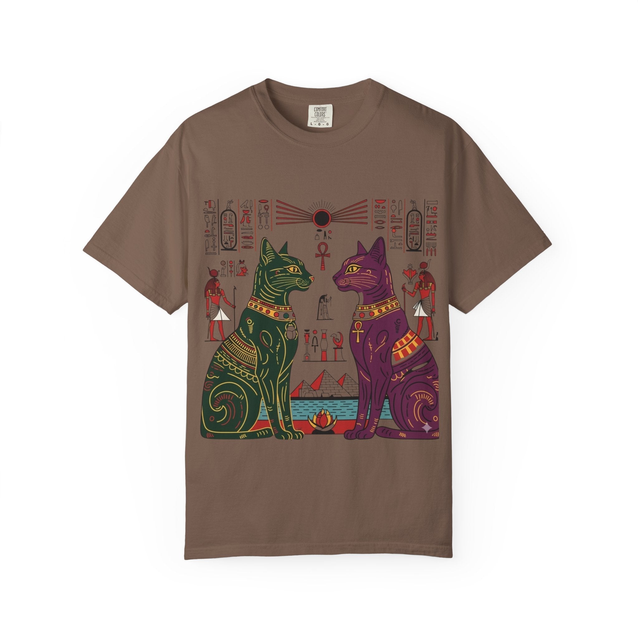 Egyptian Cat Guardian Tee (Vintage Retro) Printify