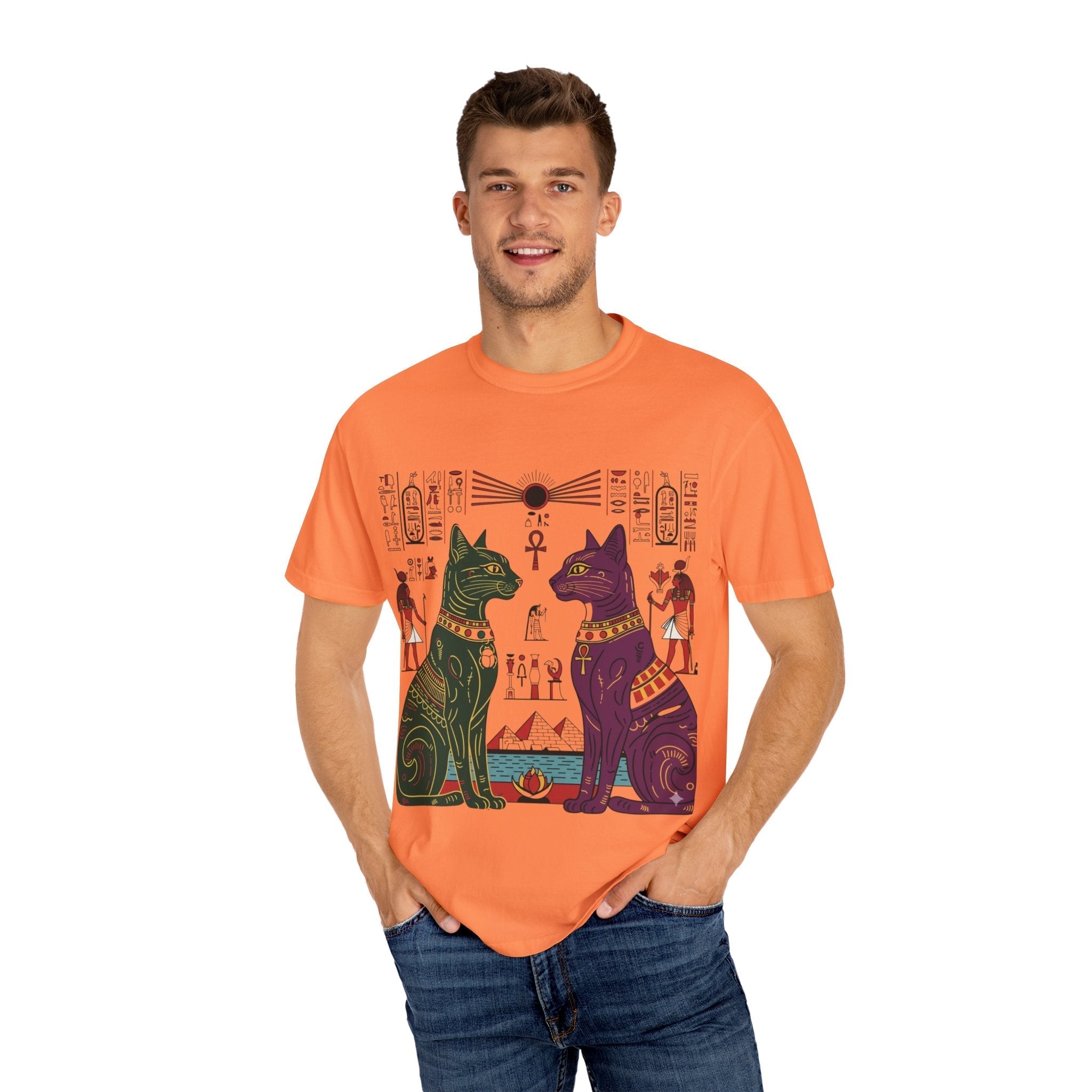 Egyptian Cat Guardian Tee (Vintage Retro) Printify