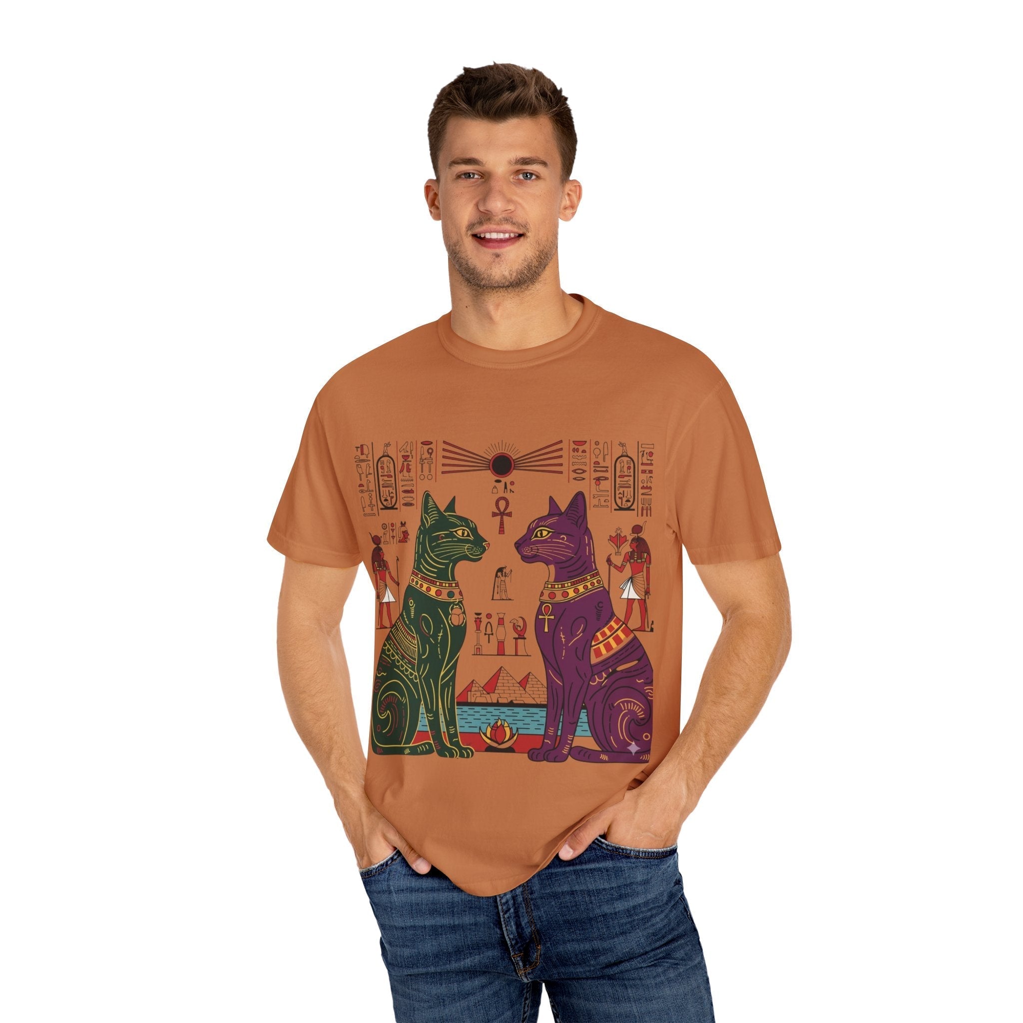Egyptian Cat Guardian Tee (Vintage Retro) Printify