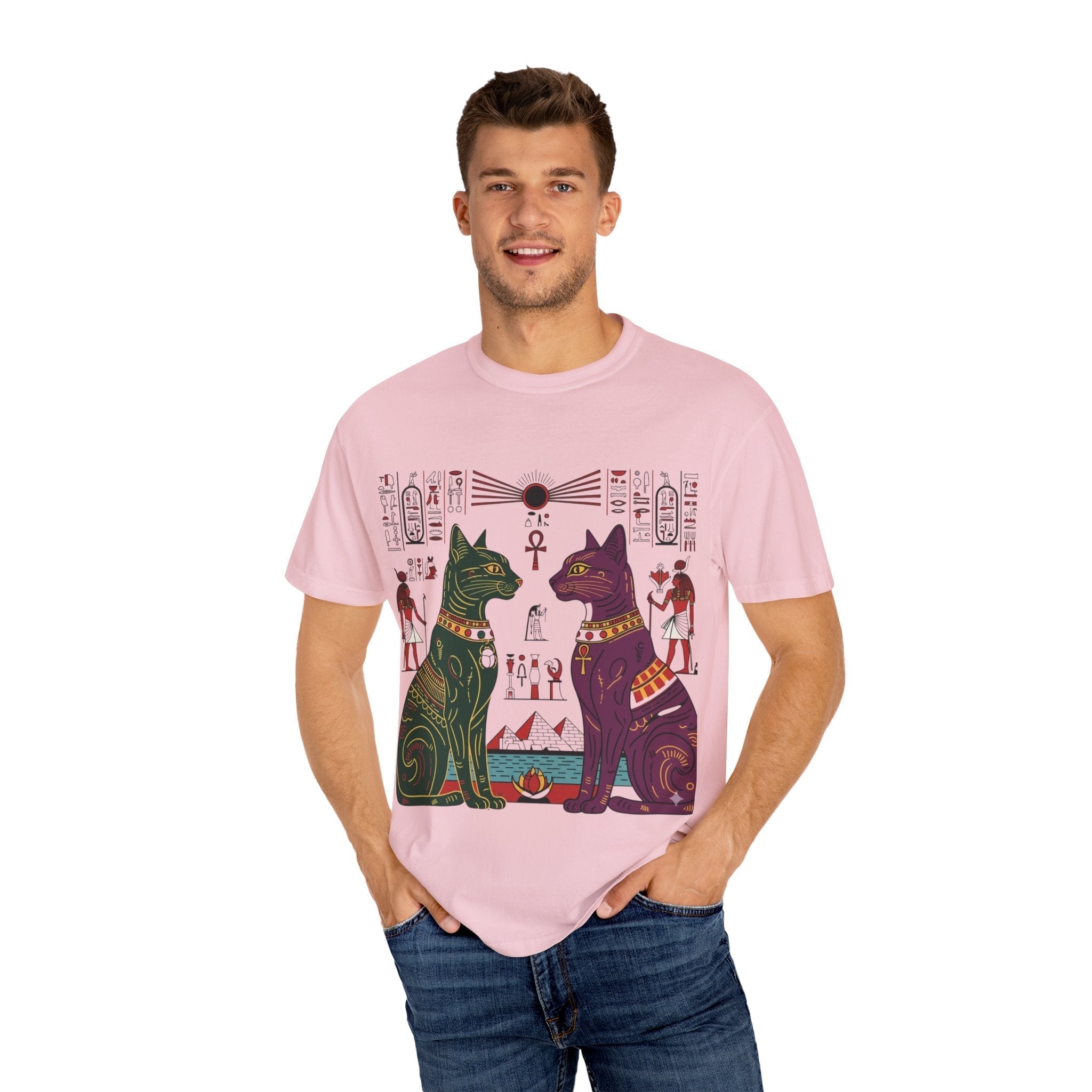 Egyptian Cat Guardian Tee (Vintage Retro) Printify
