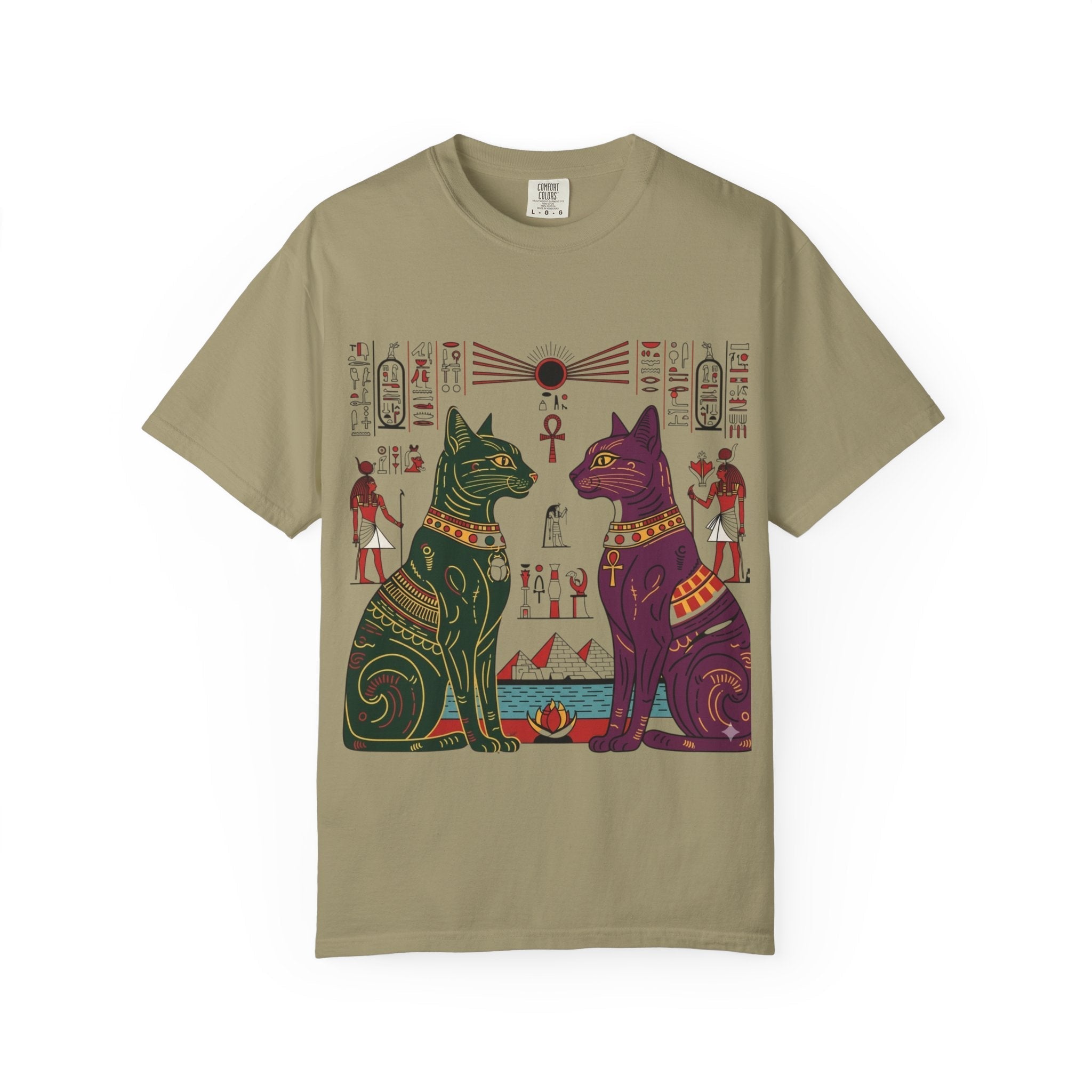 Egyptian Cat Guardian Tee (Vintage Retro) Printify