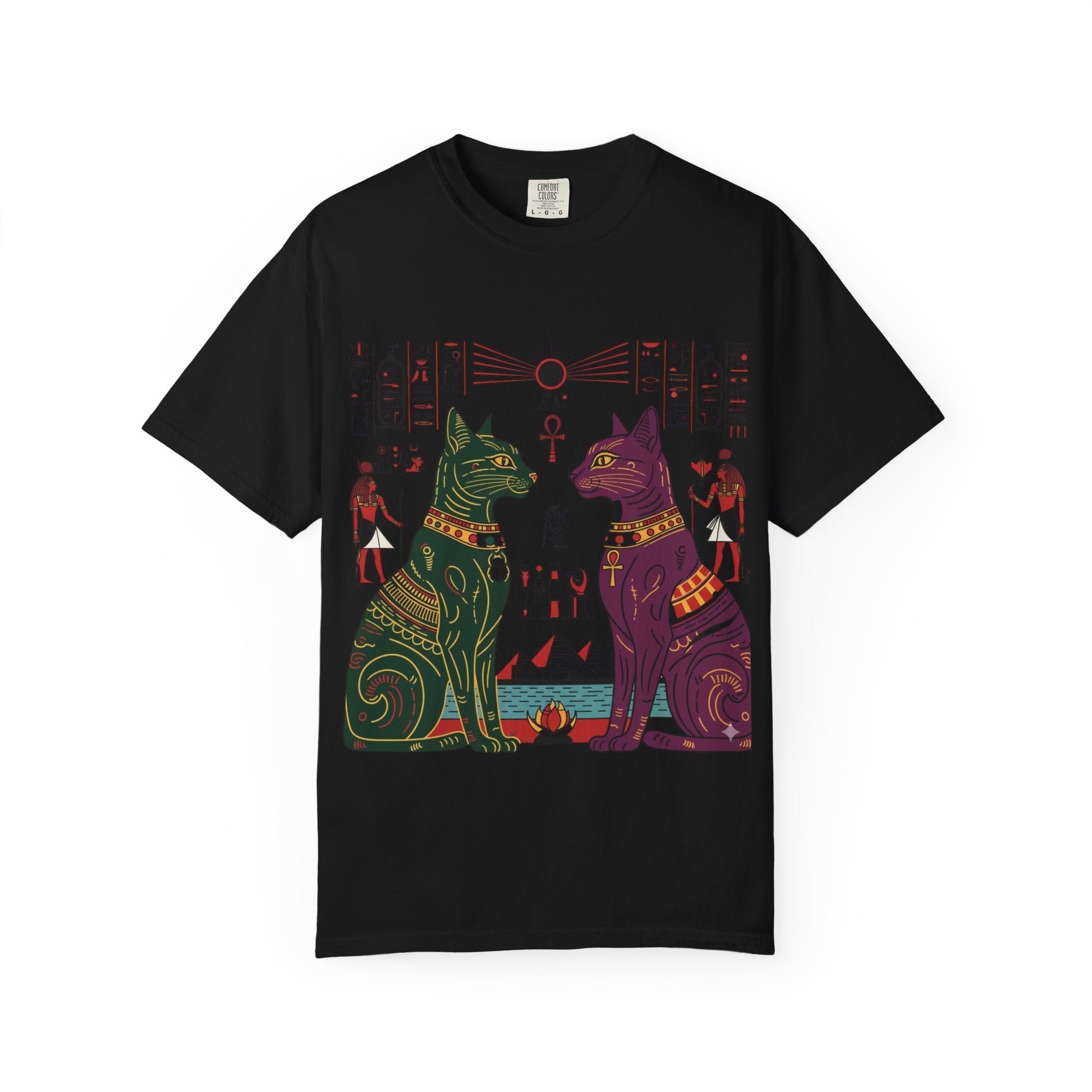 Egyptian Cat Guardian Tee (Vintage Retro) Printify