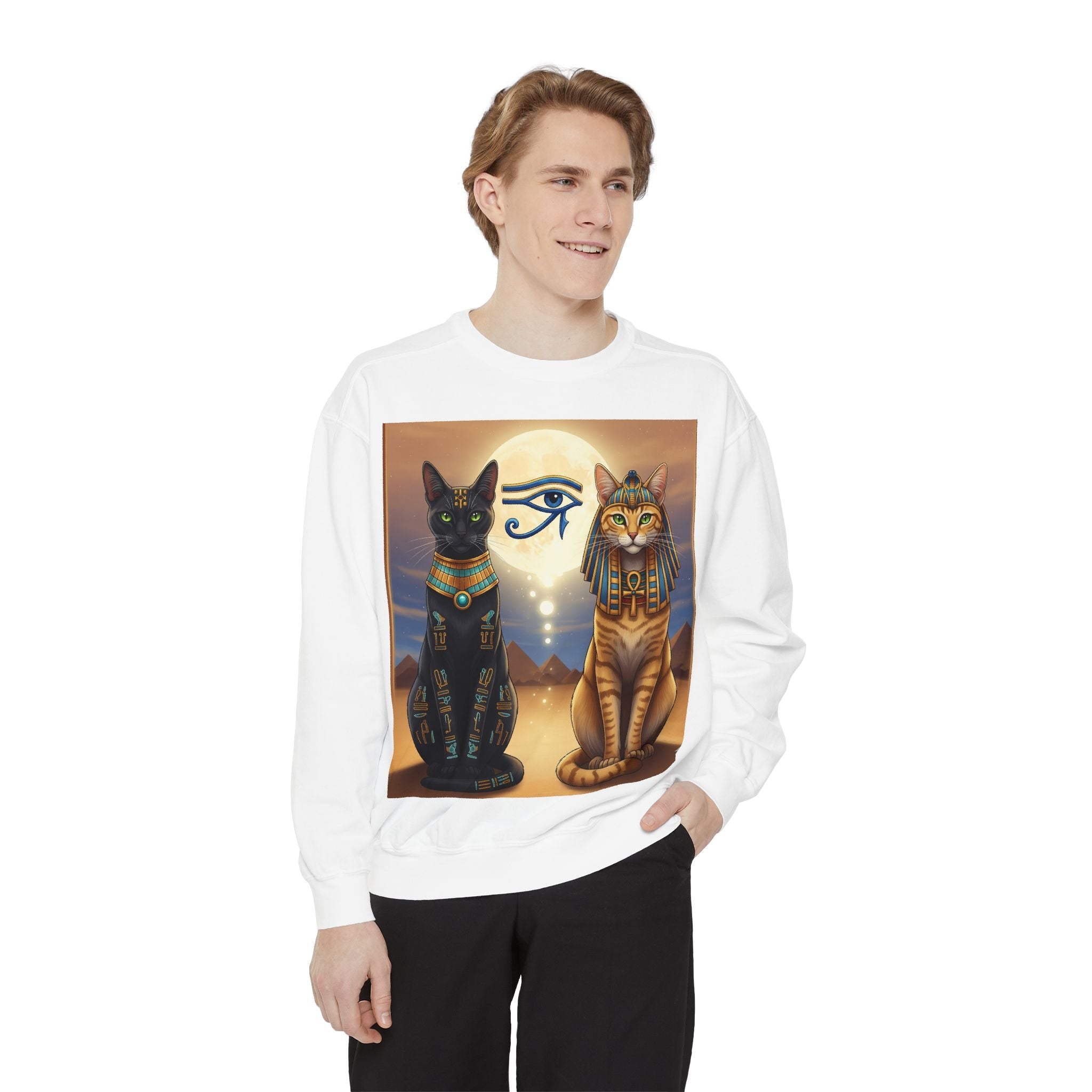 Egyptian Cats Sweatshirt Printify