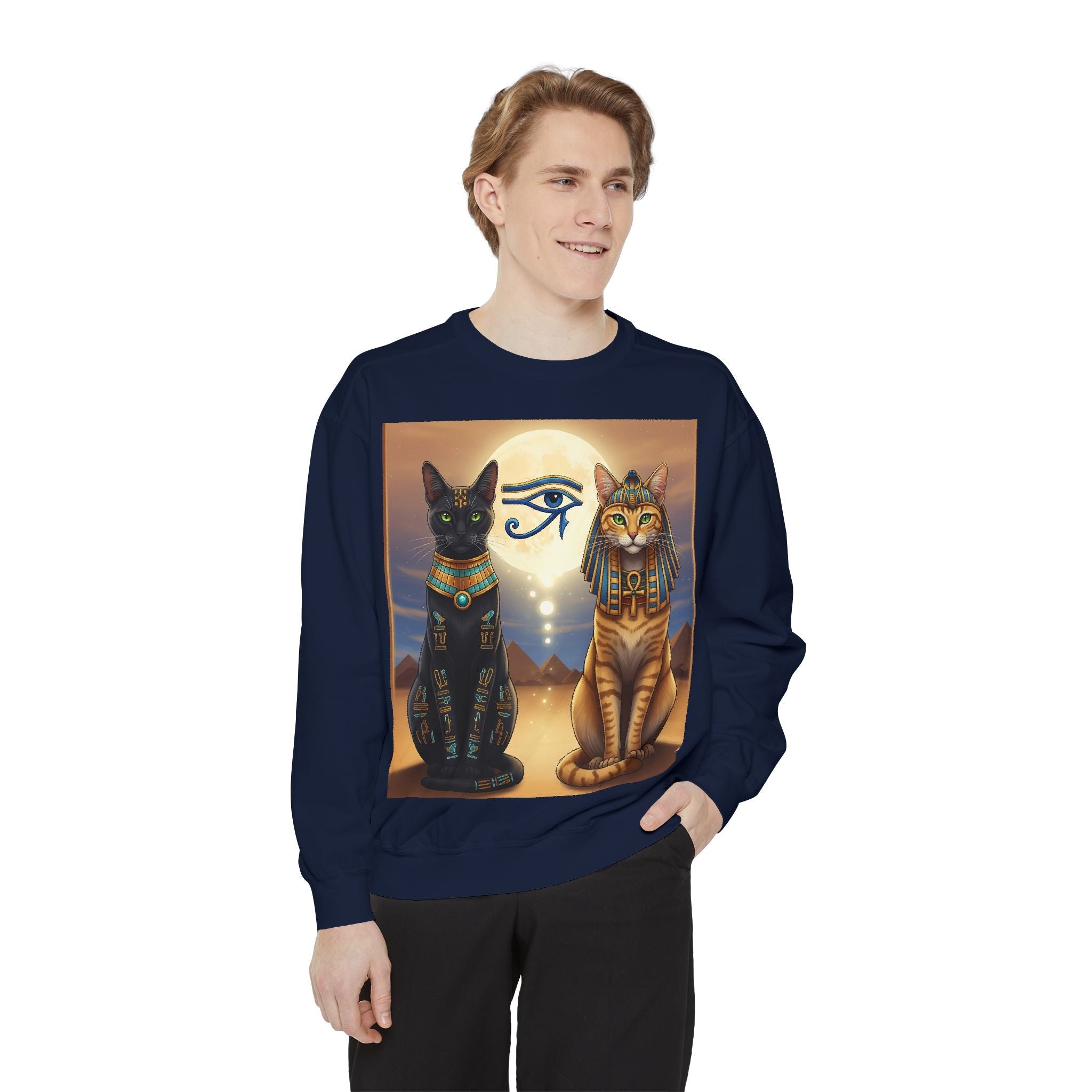 Egyptian Cats Sweatshirt Printify