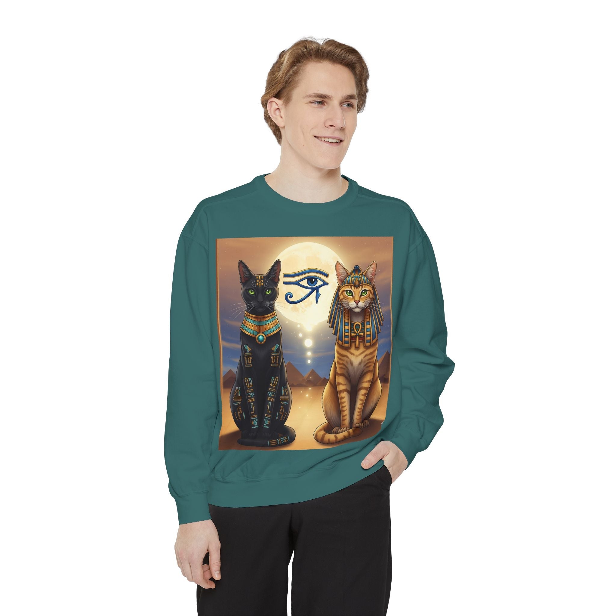 Egyptian Cats Sweatshirt Printify
