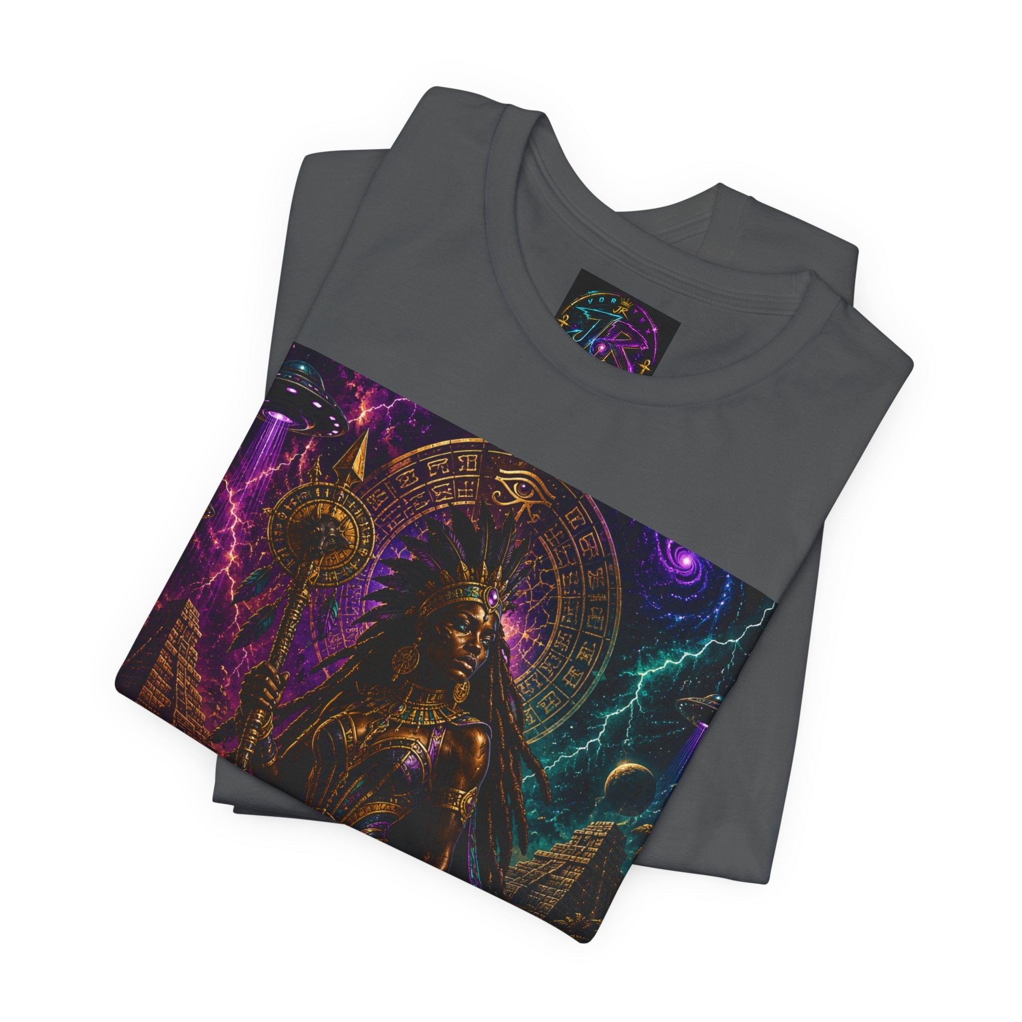 Egyptian Cosmic Queen — Panther & Leopard Guardian Tee